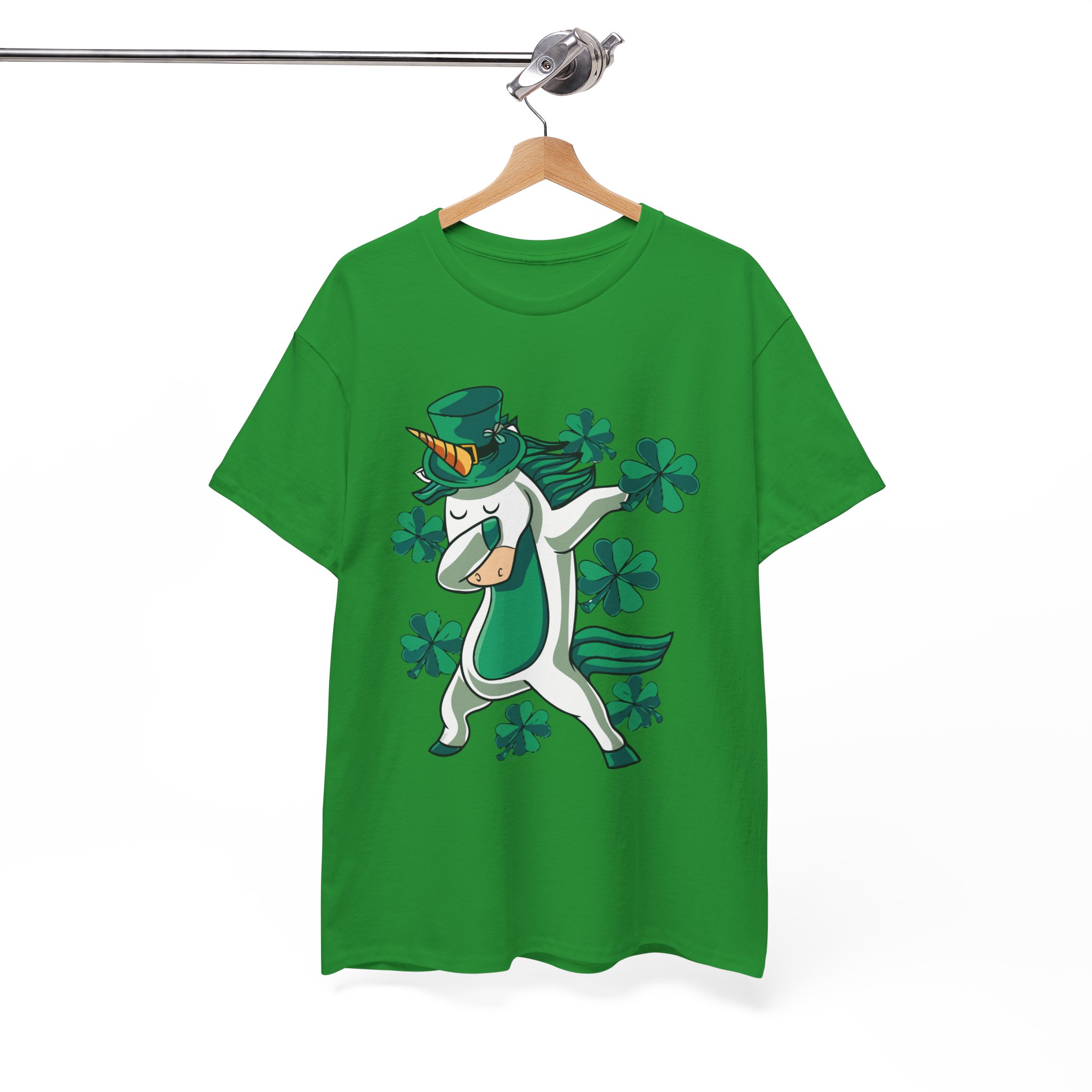 St. Patrick's Day Unicorn Irish Dabbing T-Shirt - Image 6