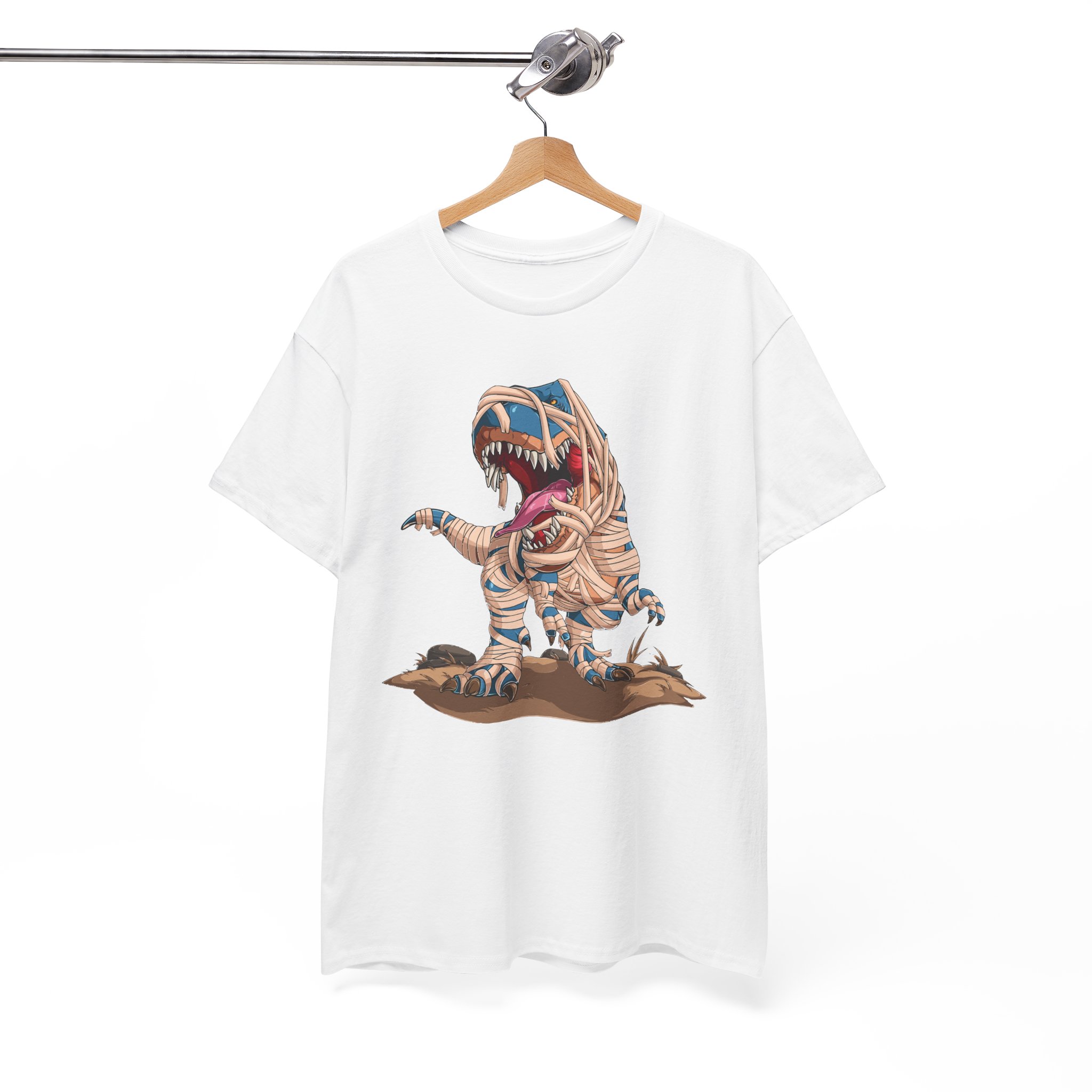 Dinosaur T-Rex Mummy Halloween Costume T‑Shirt - Image 2