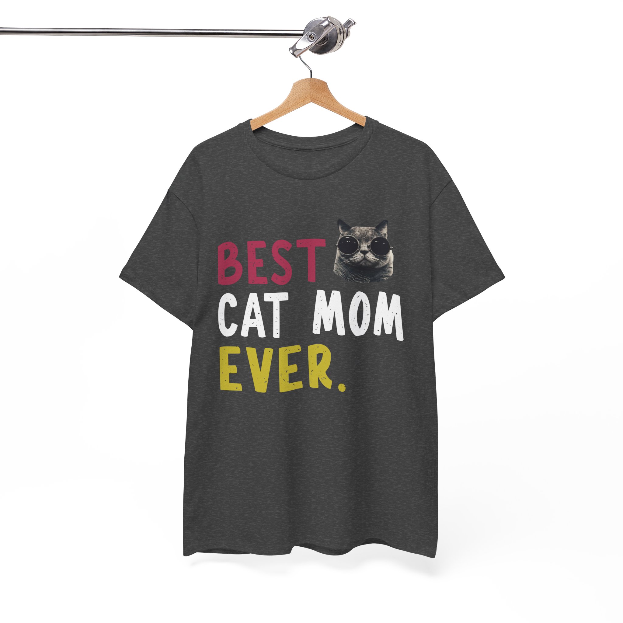 Best Cat Mom Ever Gift T-Shirt - Image 5