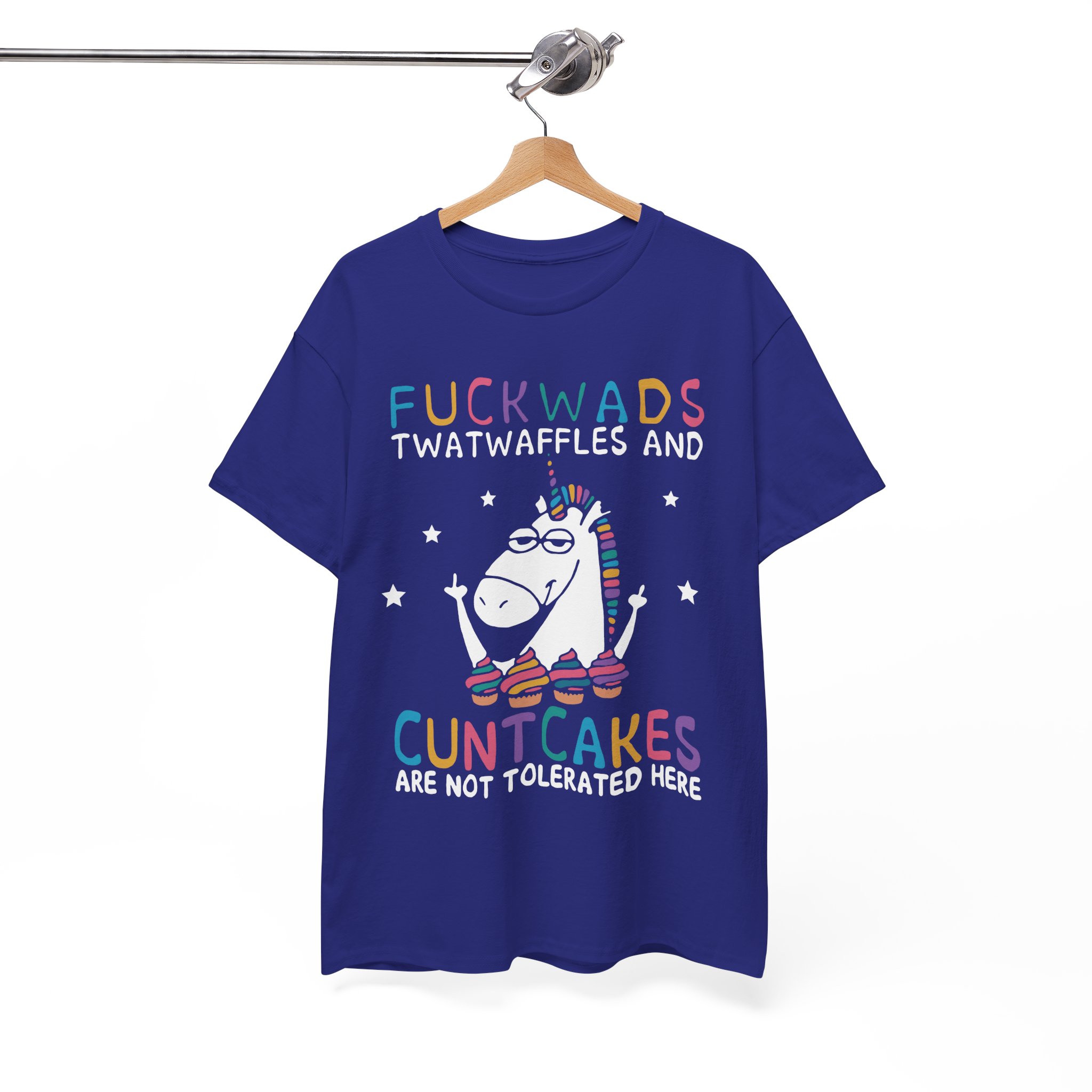 Fuckwads Cuntcakes Funny Unicorn Cupcakes T-Shirt - Image 9