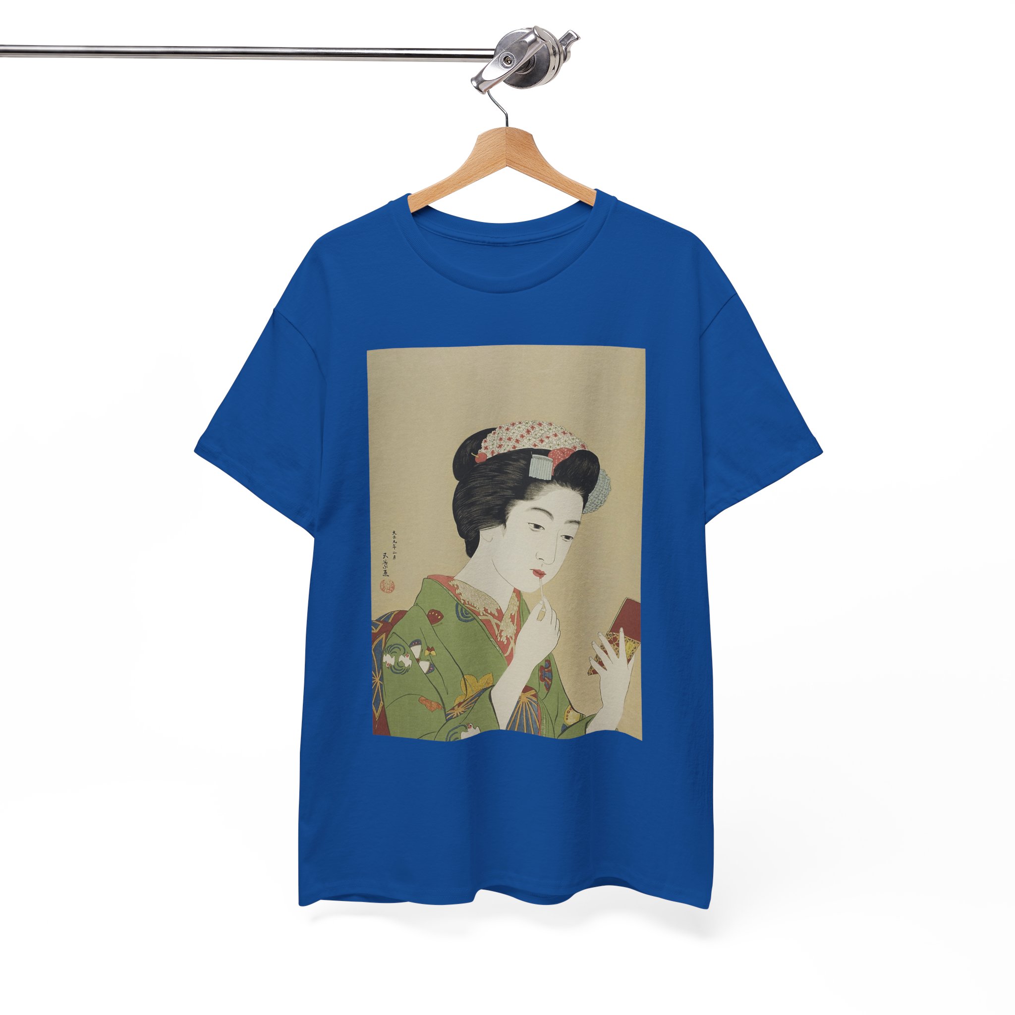 Geisha Japanese Woodblock Art Vintage Retro T‑Shirt - Image 8