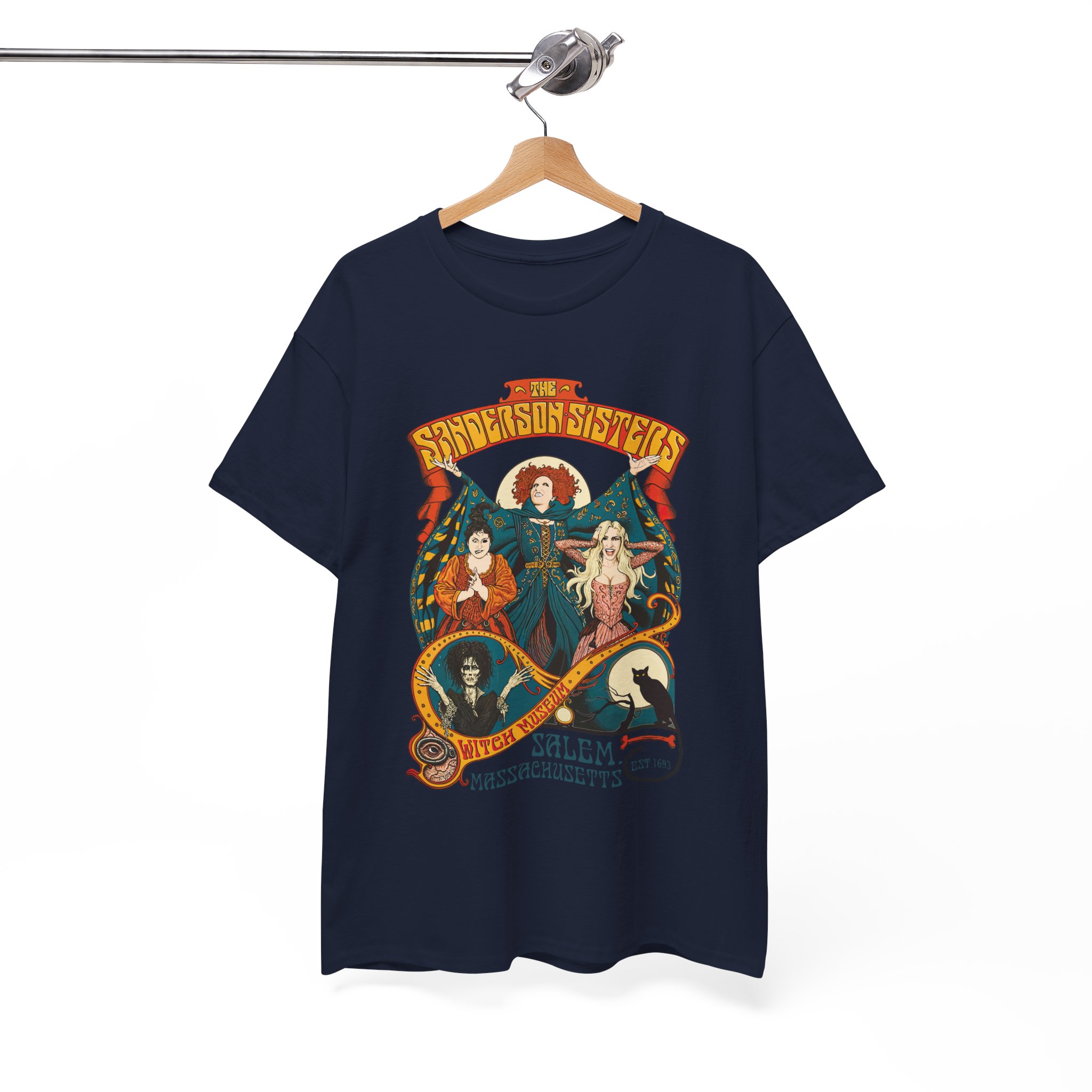 Witches of Sanderson Sisters Retro Halloween Spellbound T-Shirt - Image 10