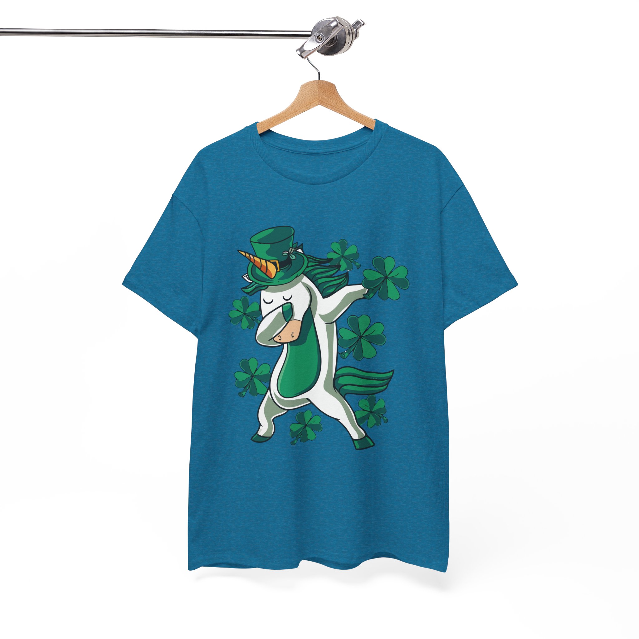 St. Patrick's Day Unicorn Irish Dabbing T-Shirt - Image 8