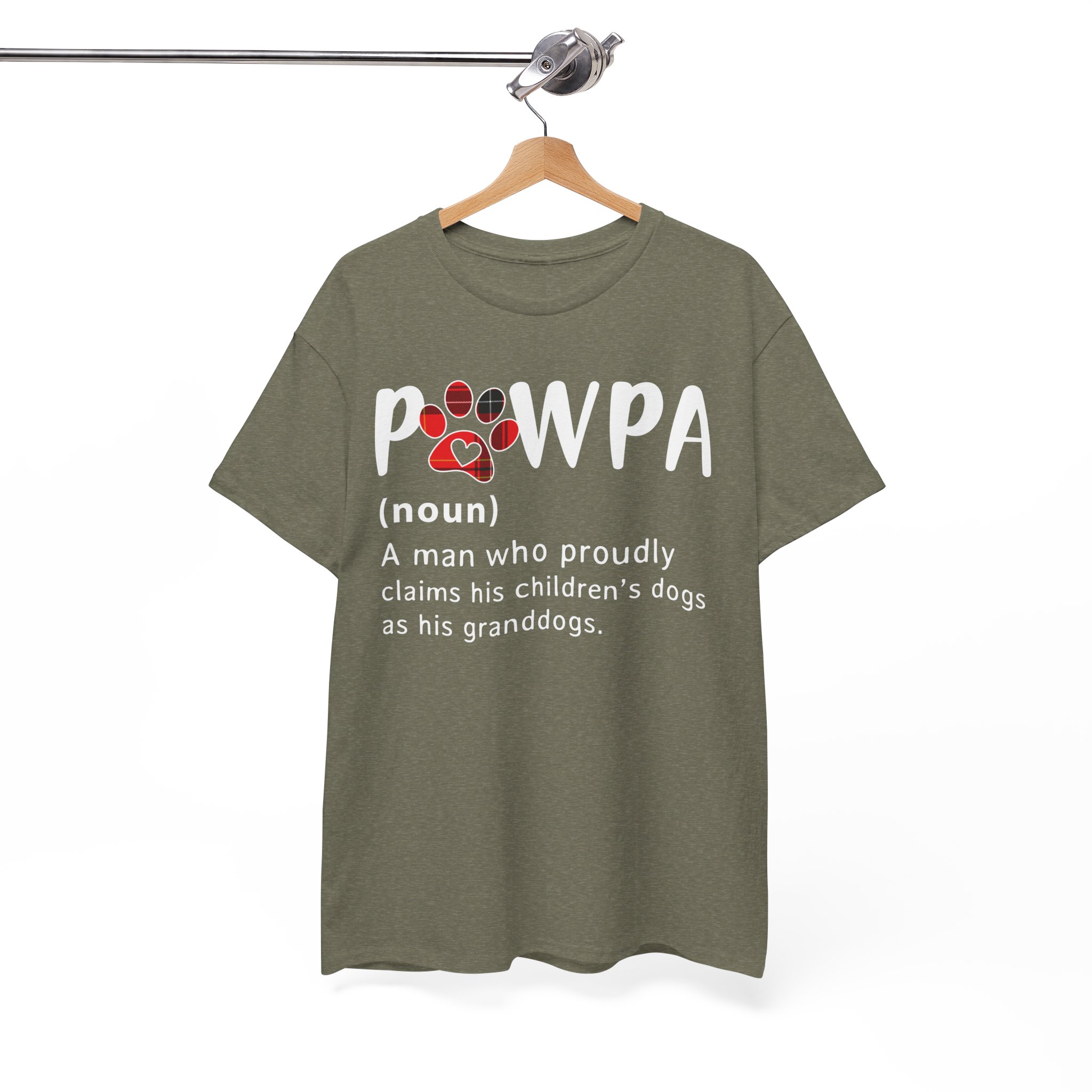 Pawpa Grandpa Dog Dad T-Shirt - Image 4