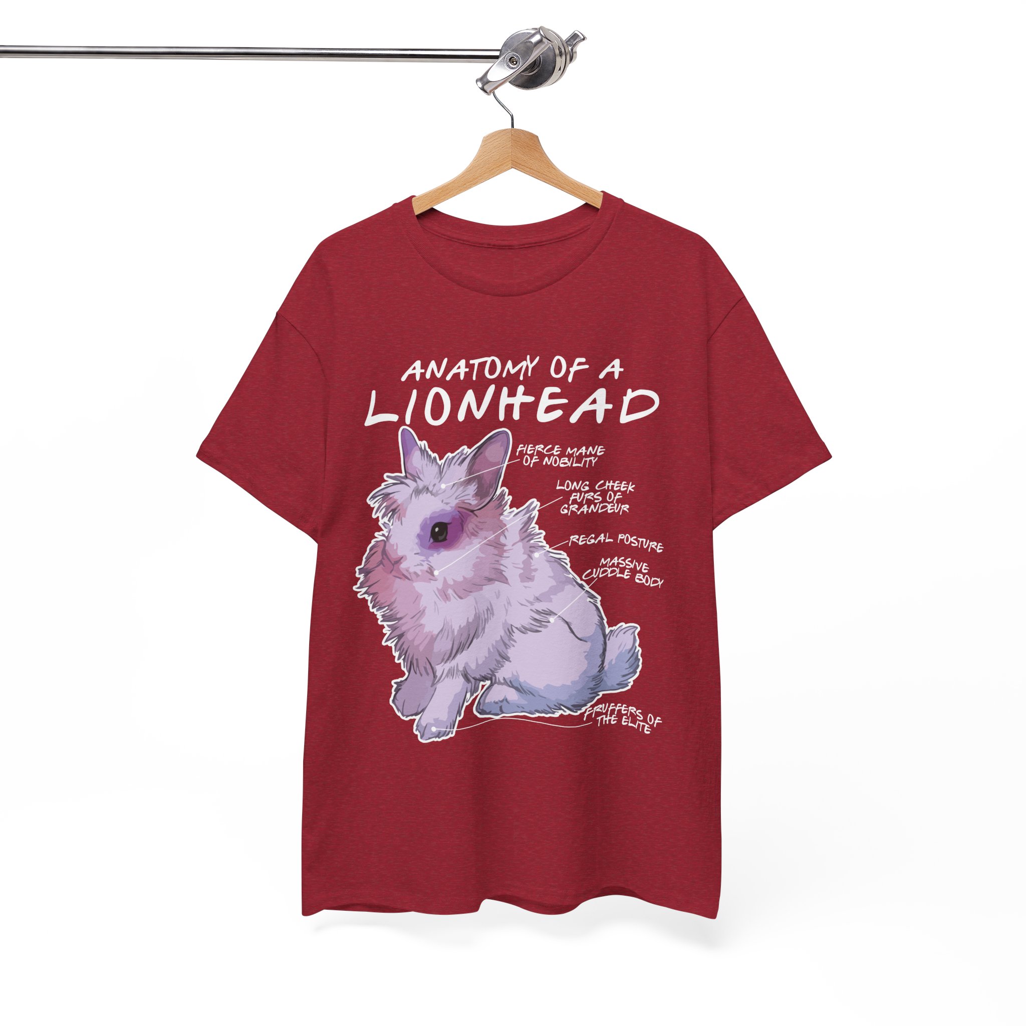 Anatomy of a Lionhead Rabbit T-Shirt - Image 11