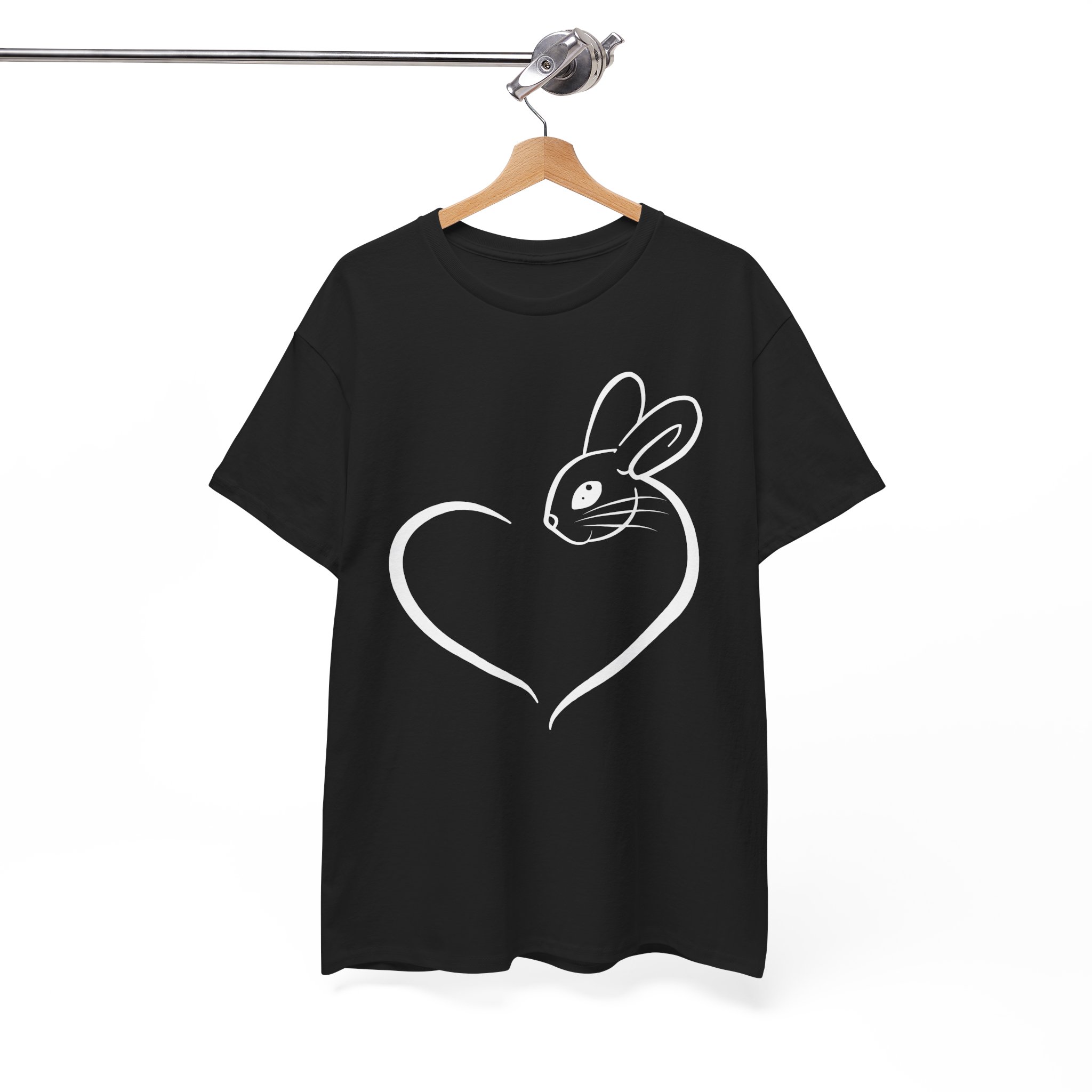 Bunny Rabbit Heart Love T‑Shirt - Image 3