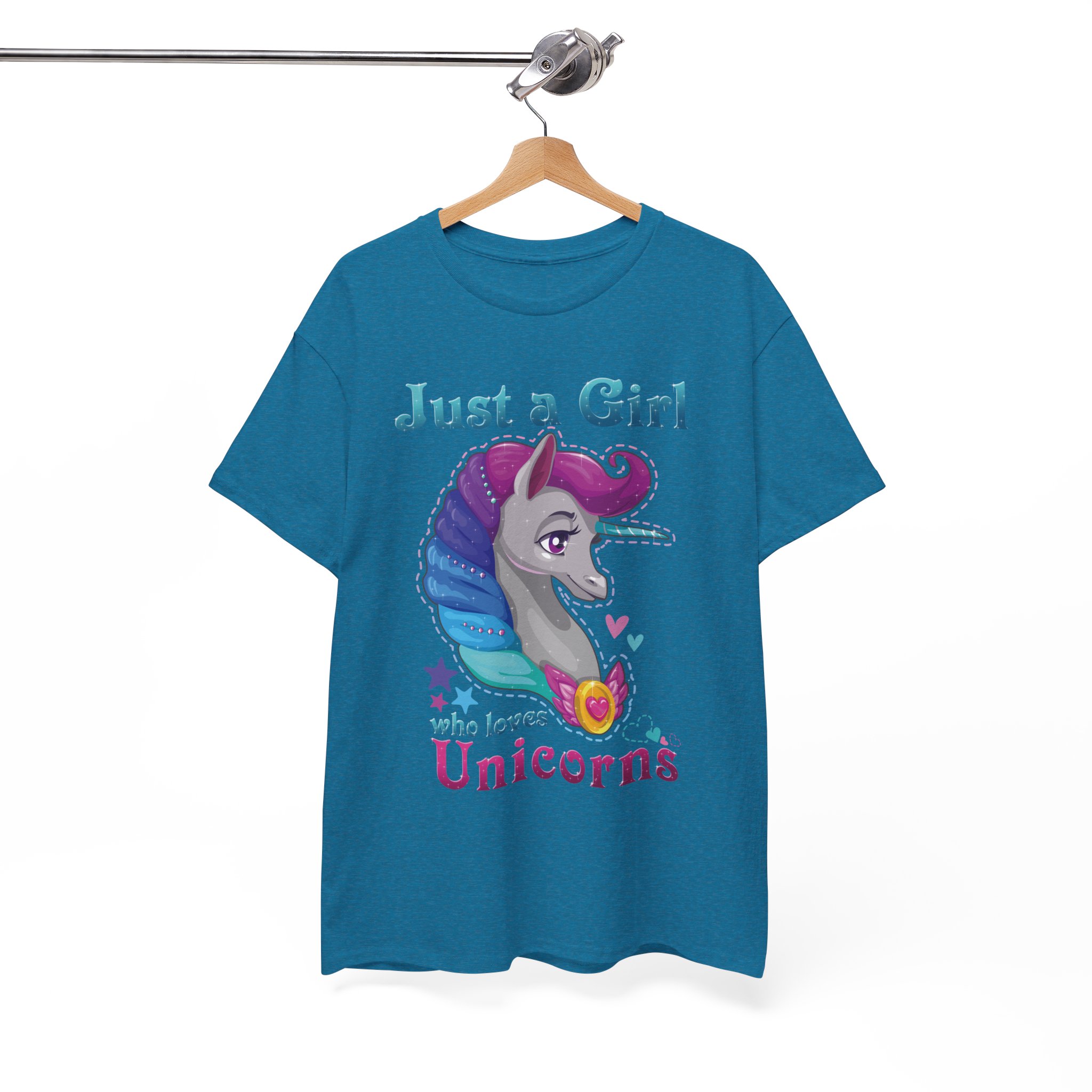 Just a Girl Who Loves Unicorns T-Shirt - Image 7