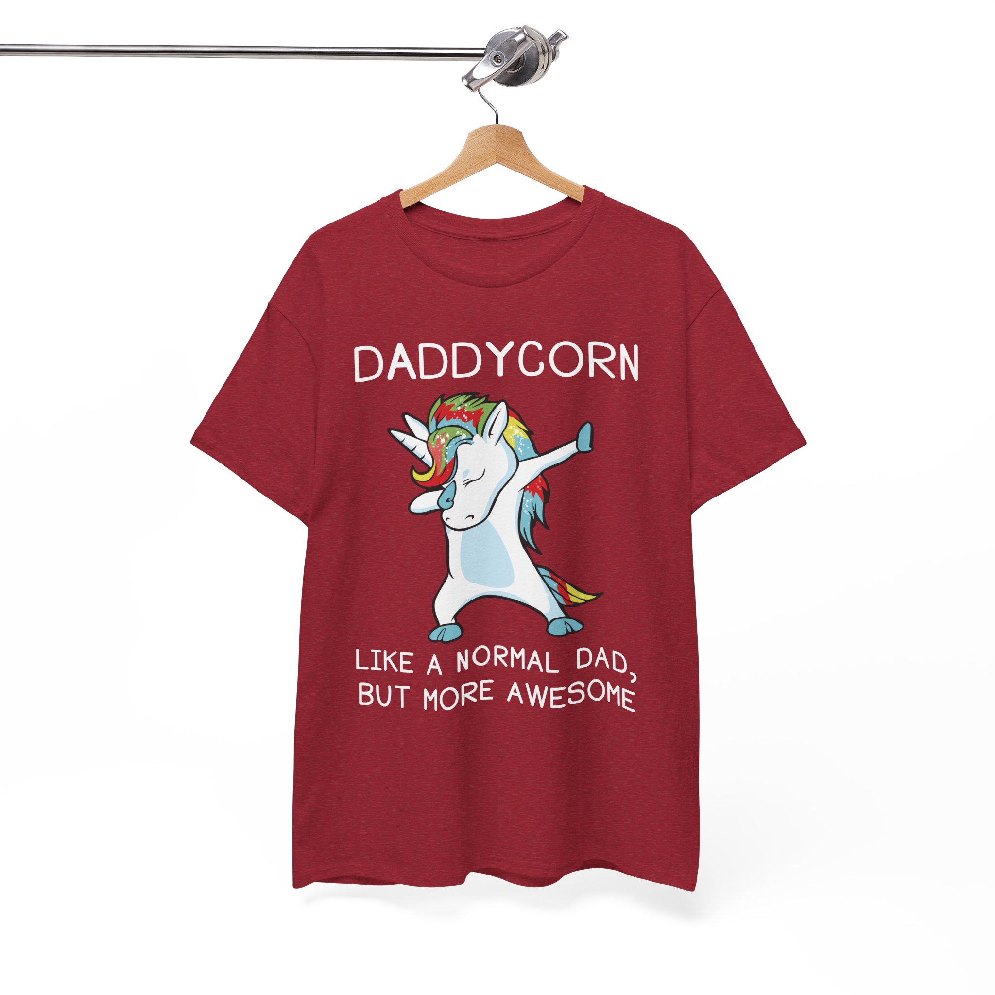 Daddycorn Funny Unicorn Dabbing Gift for Father's Day T-Shirt - Image 10