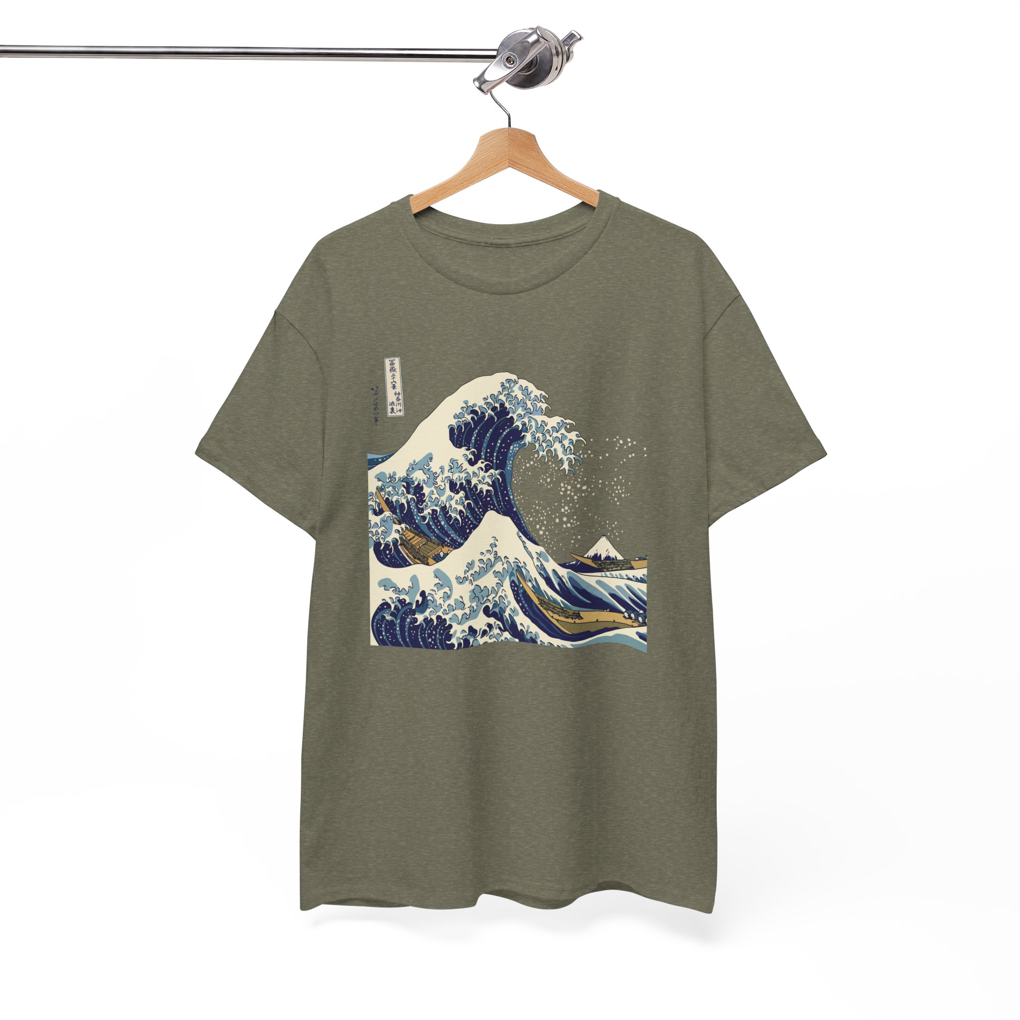 Great Wave Off Kanagawa Japanese T-Shirt - Image 5