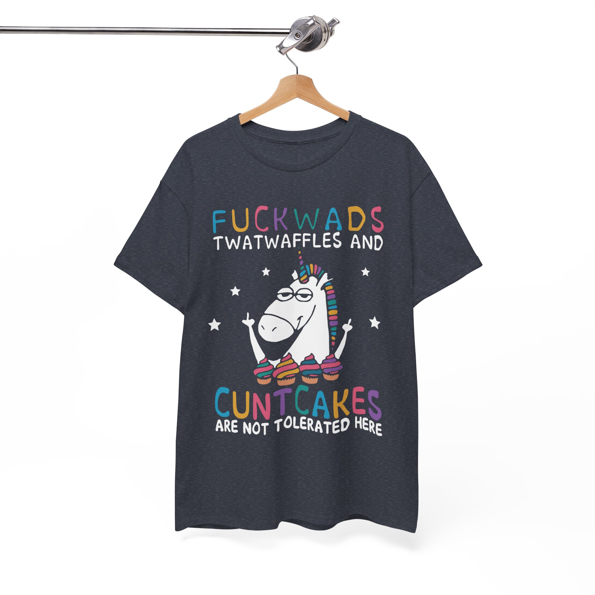 Fuckwads Cuntcakes Funny Unicorn Cupcakes T-Shirt