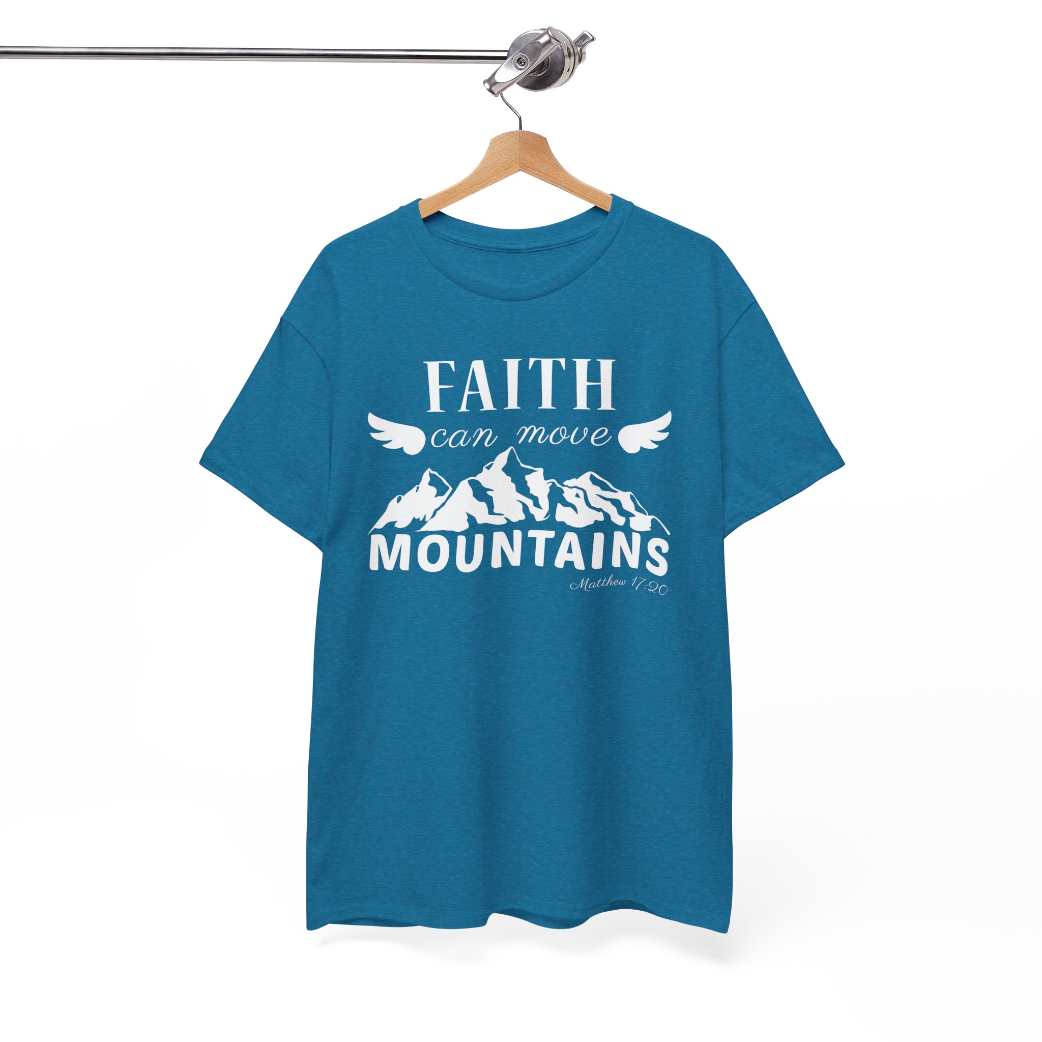 Faith Can Move Mountains Christian Inspirational T-Shirt - Image 6