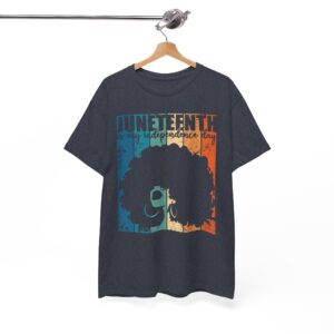 Juneteenth Freedom Independence Day Retro Afro T-Shirt