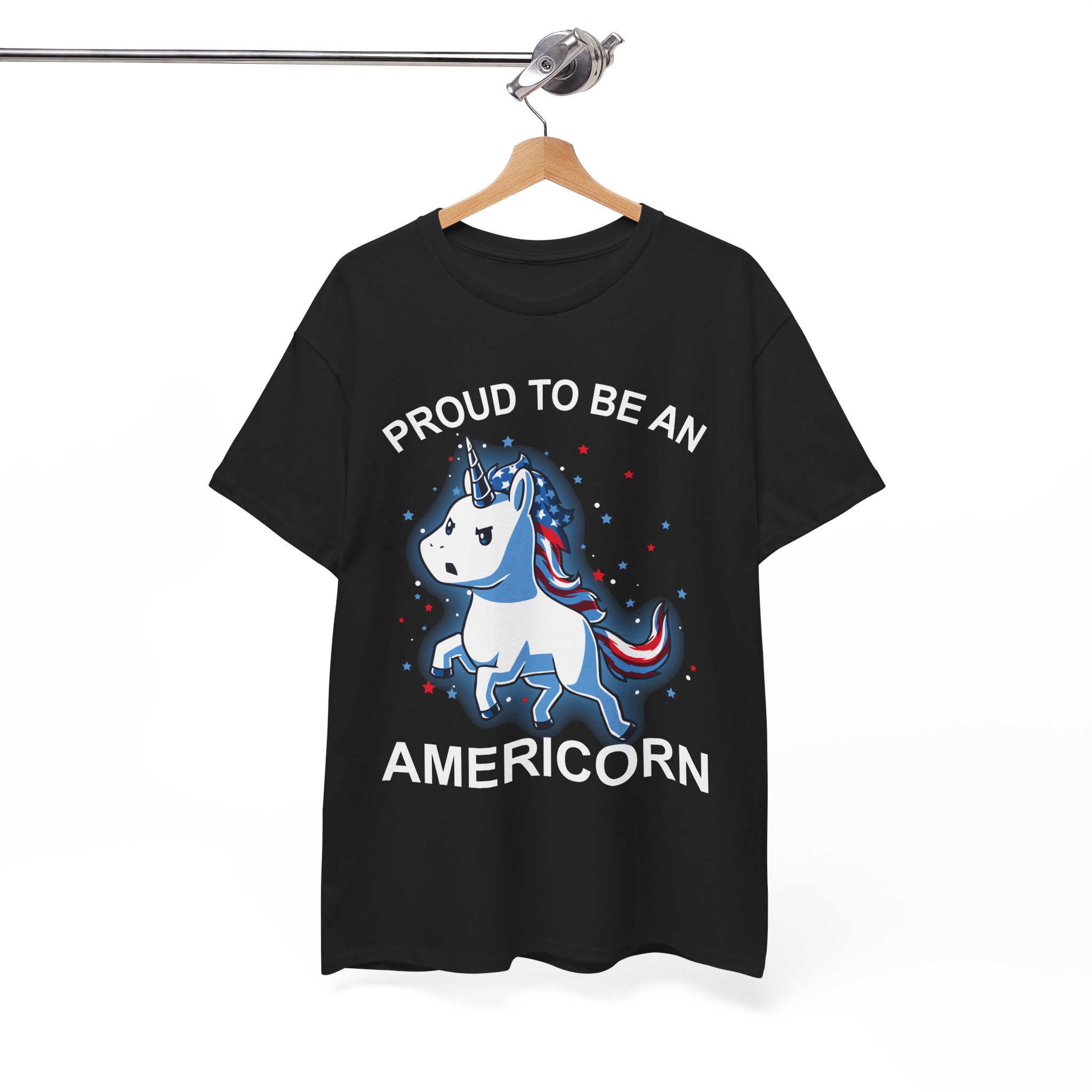 Proud to Be an American Patriotic Unicorn Tee - Image 3