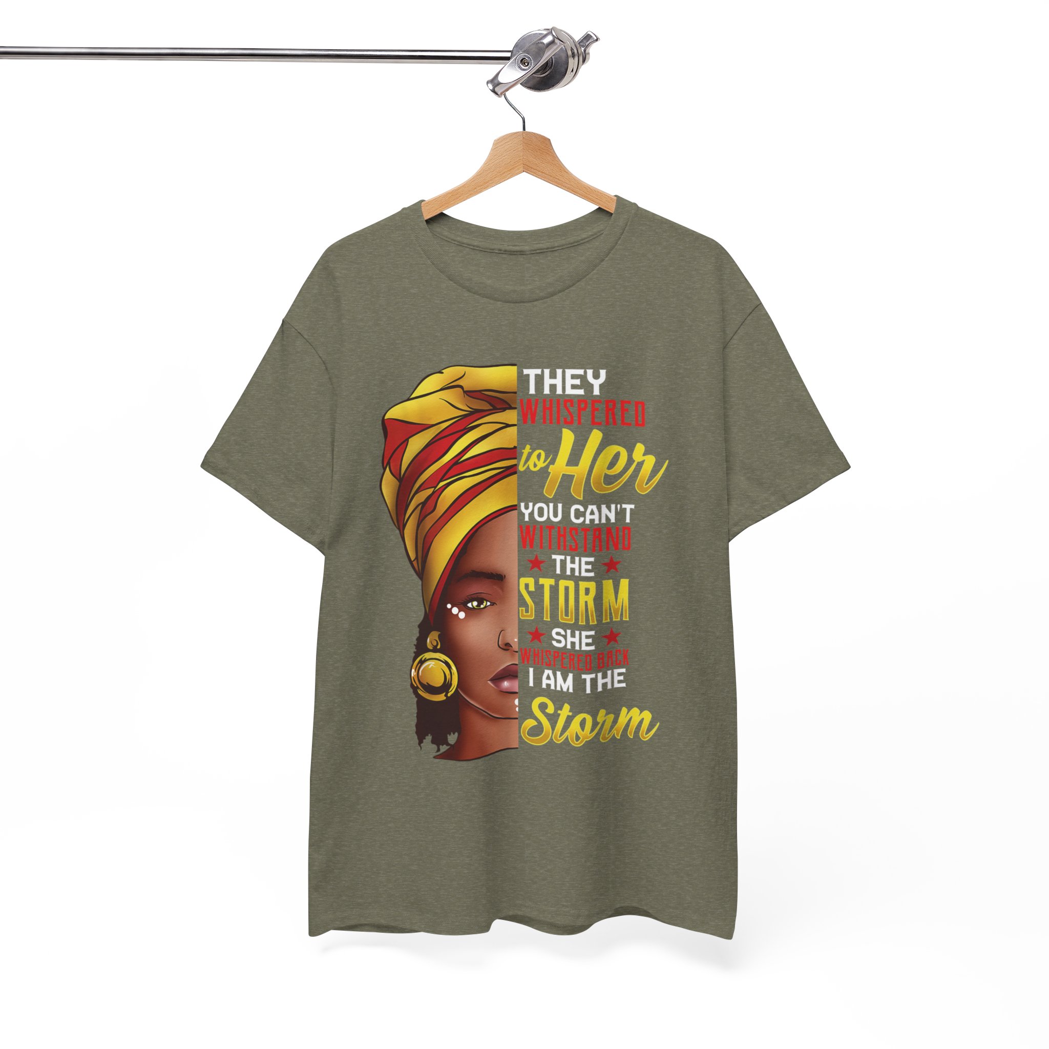 They Whispered to Her You Can’t Weather the Storm Black T‑Shirt - Image 3