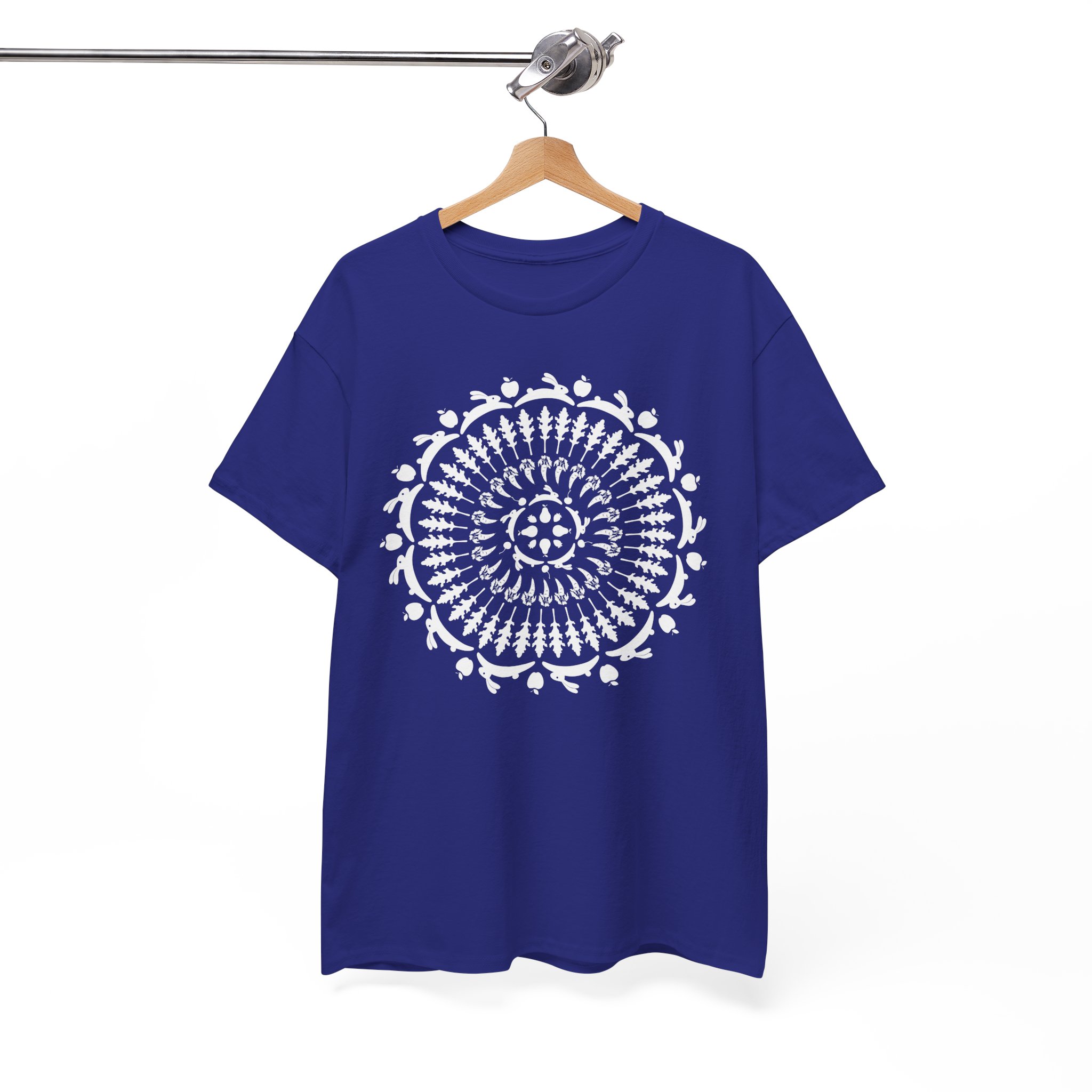 Mandala Floral Easter Bunny T-Shirt - Image 10