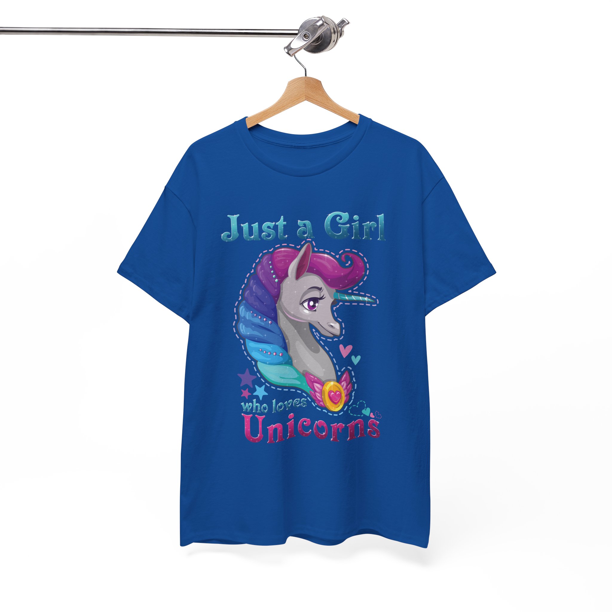 Just a Girl Who Loves Unicorns T-Shirt - Image 8