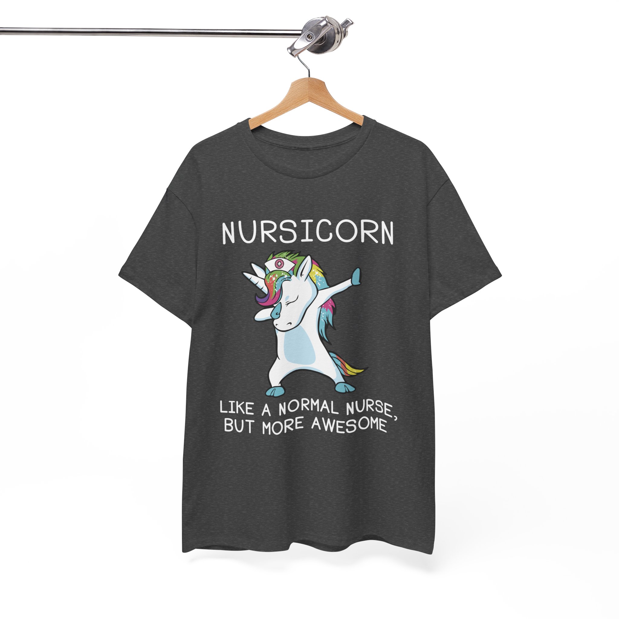Nursicorn Awesome Unicorn Nurse T-Shirt - Image 8