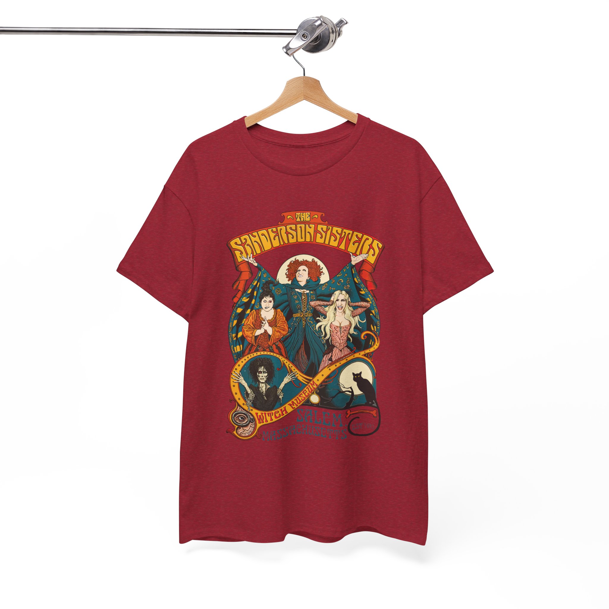 Witches of Sanderson Sisters Retro Halloween Spellbound T-Shirt - Image 12