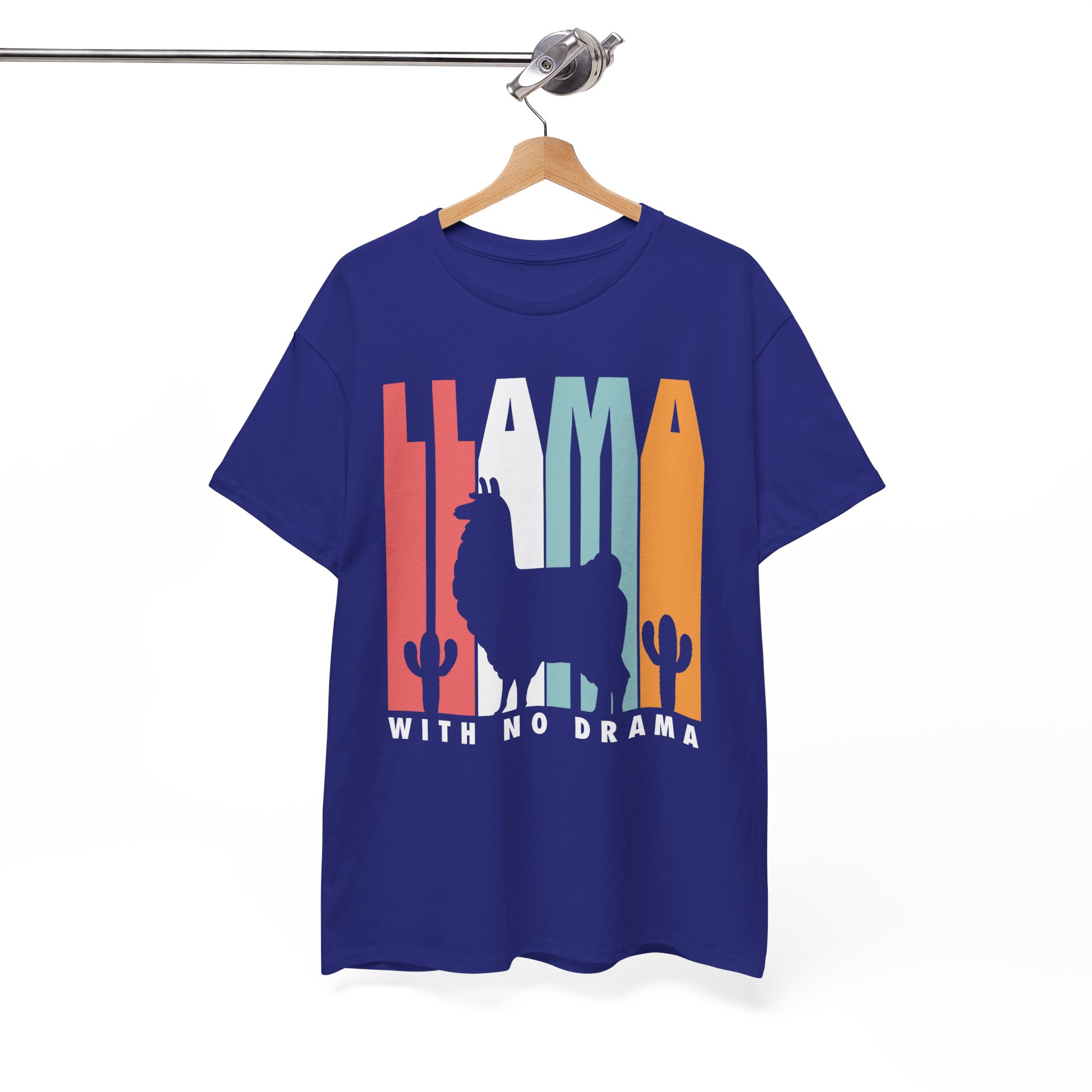 Llama With No Drama Retro T‑Shirt - Image 9