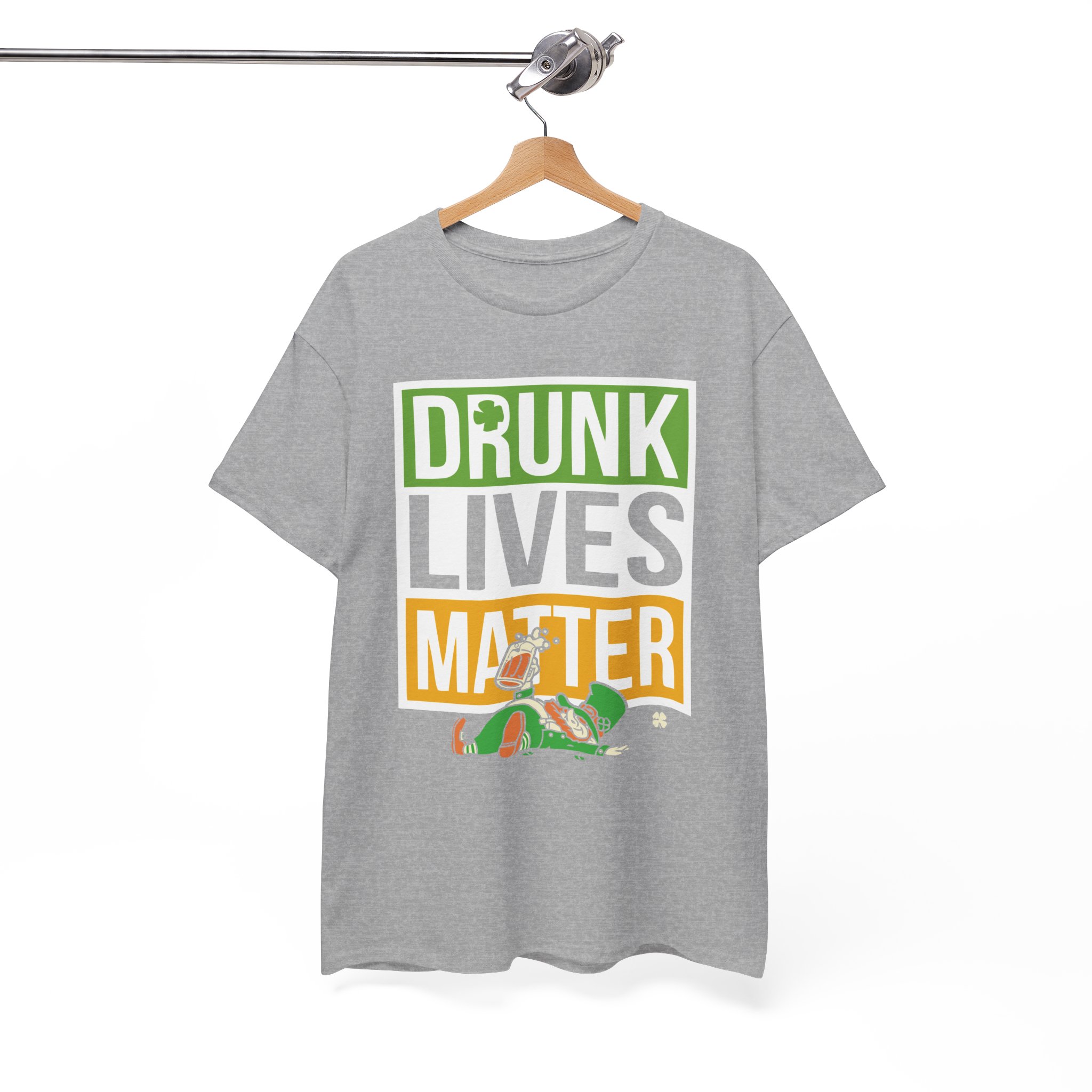 Drunk Lives Matter Funny St. Patrick’s Day Drinking T-Shirt - Image 3