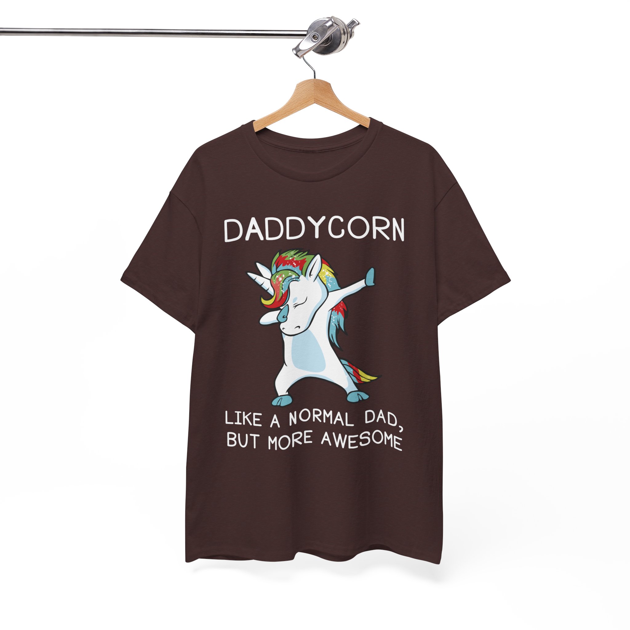Daddycorn Funny Unicorn Dabbing Gift for Father's Day T-Shirt - Image 2