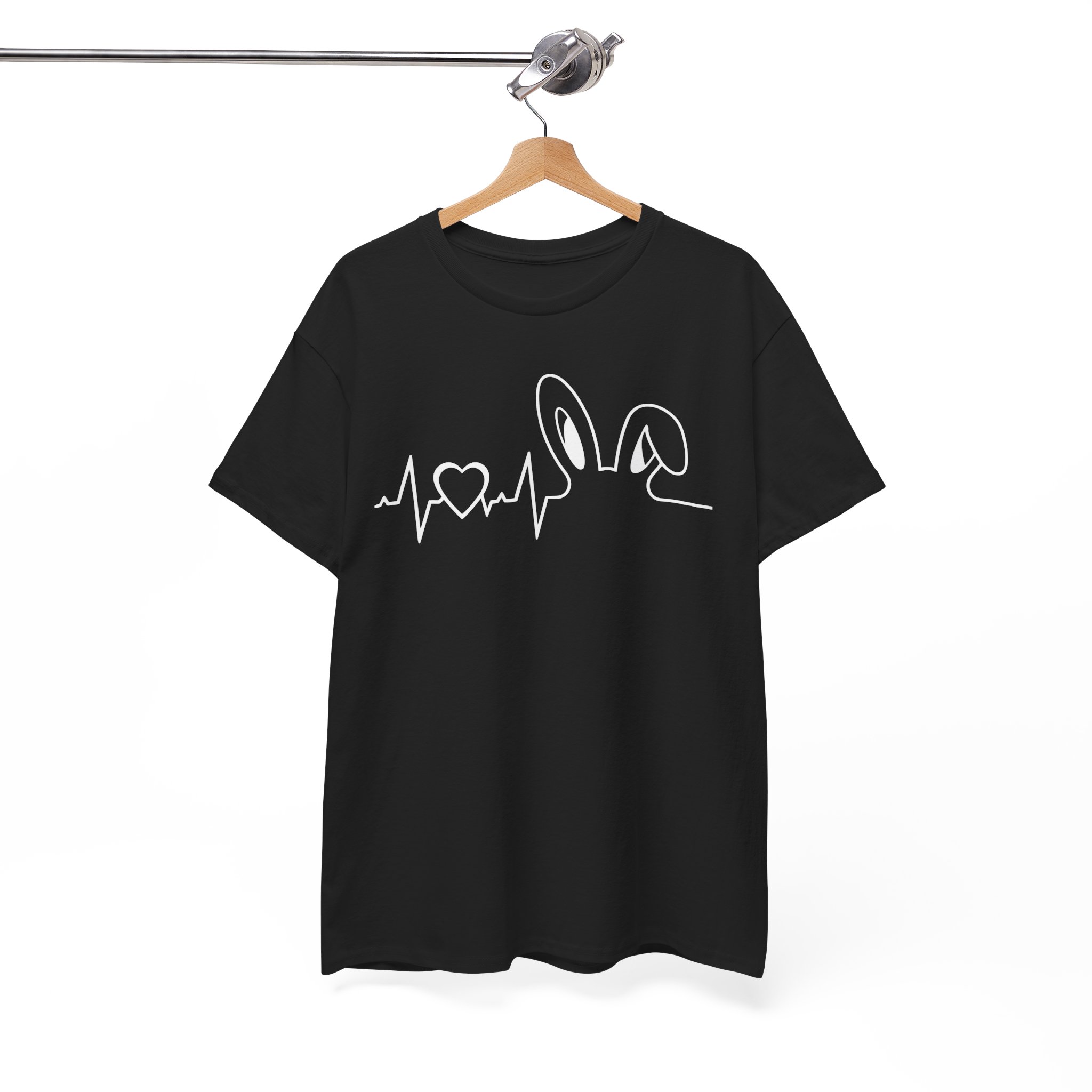 Bunny Heartbeat T‑Shirt for Pet Lover Tee - Image 3