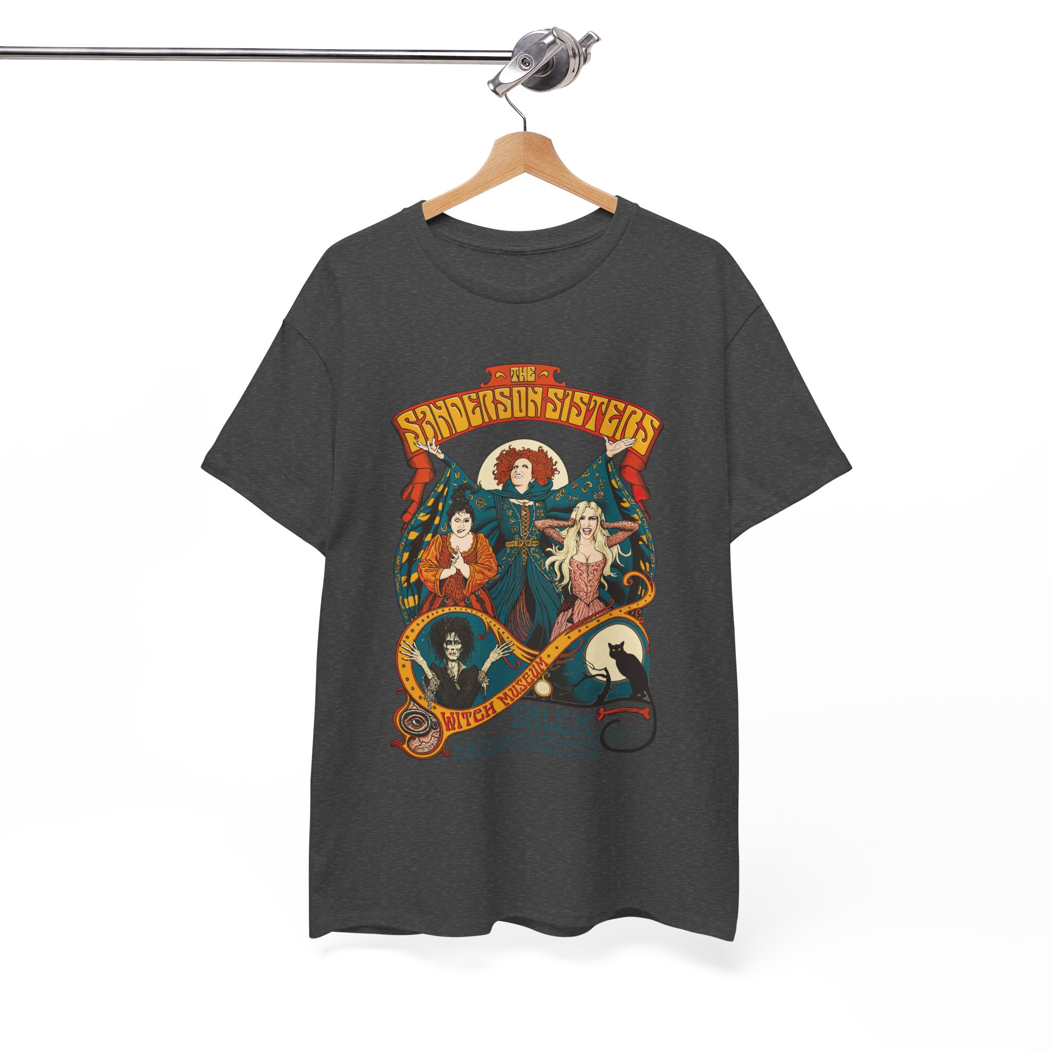 Witches of Sanderson Sisters Retro Halloween Spellbound T-Shirt - Image 7
