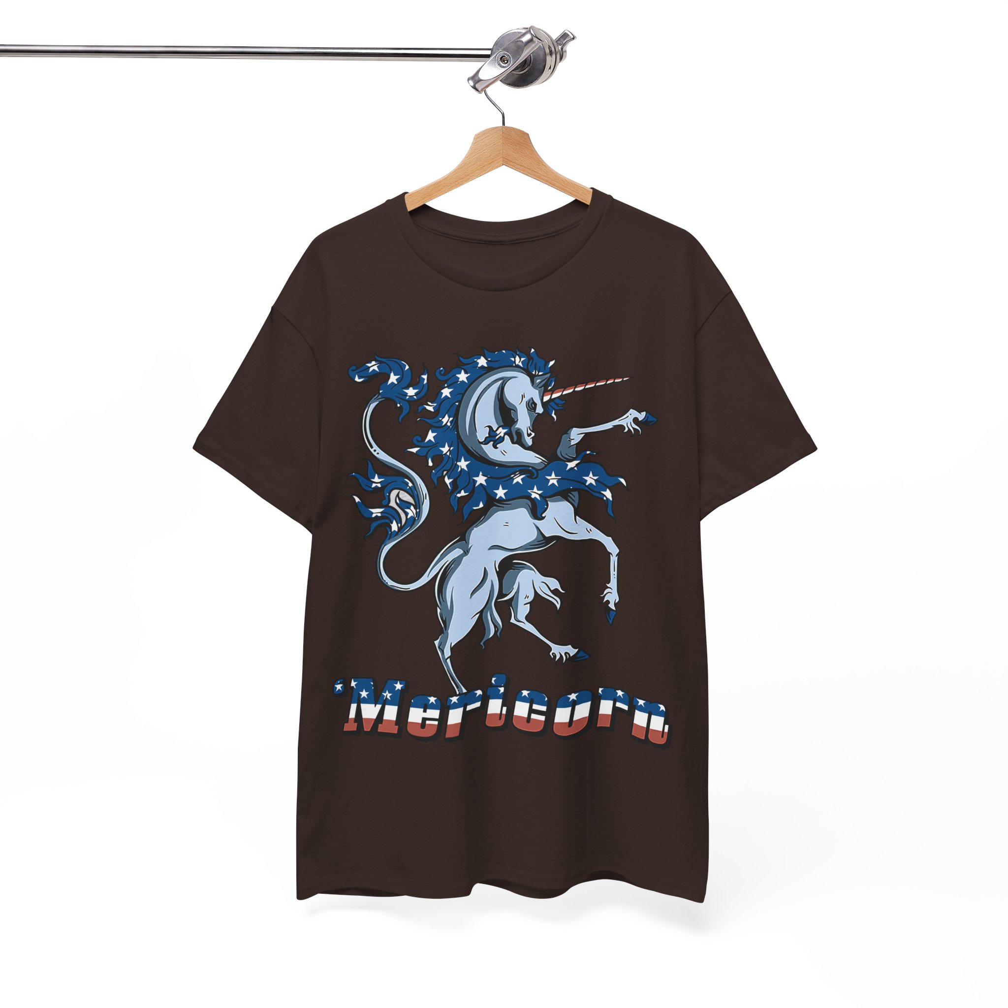 Mericorn American Flag Unicorn 4th Of July T-Shirt - Image 4