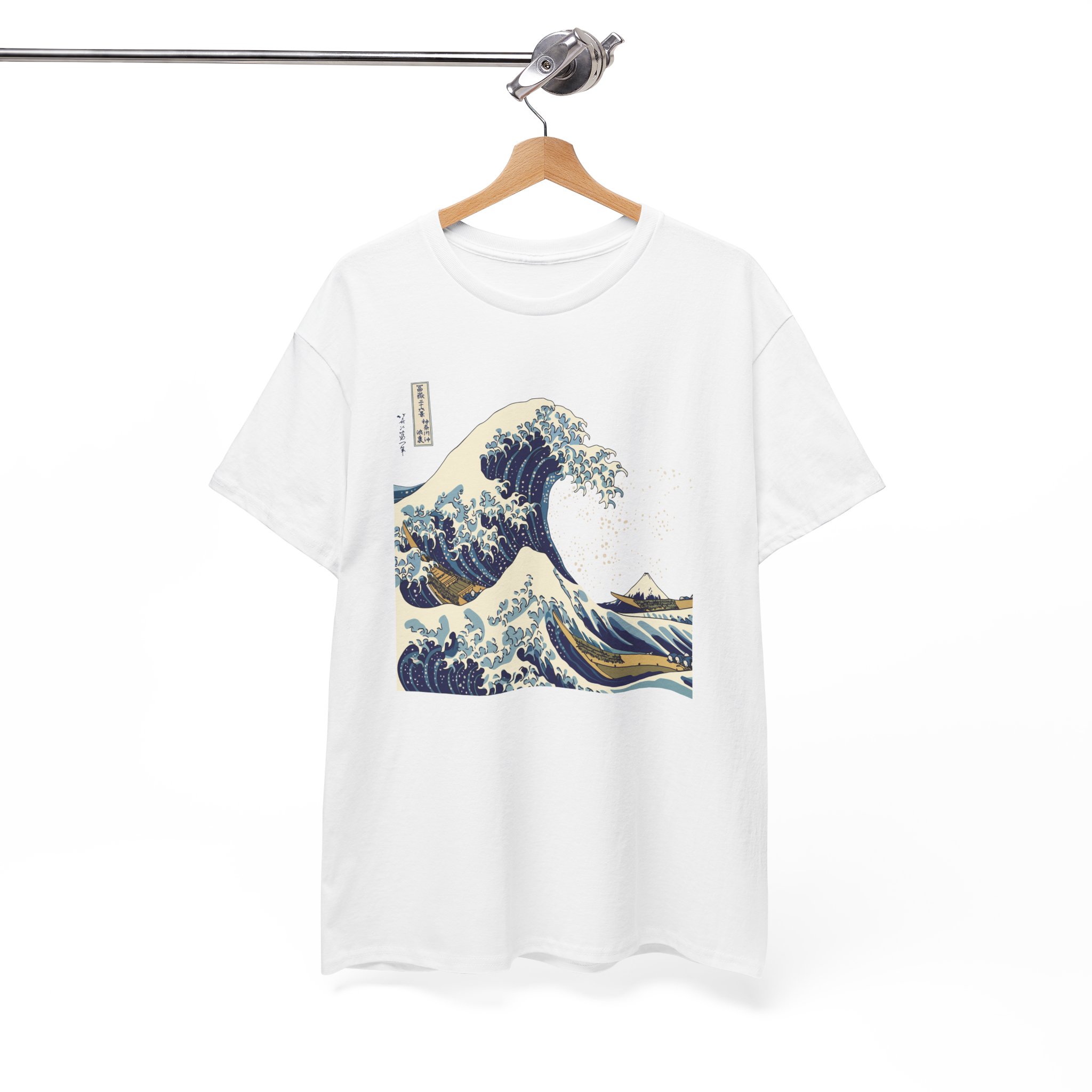 Great Wave Off Kanagawa Japanese T-Shirt - Image 2