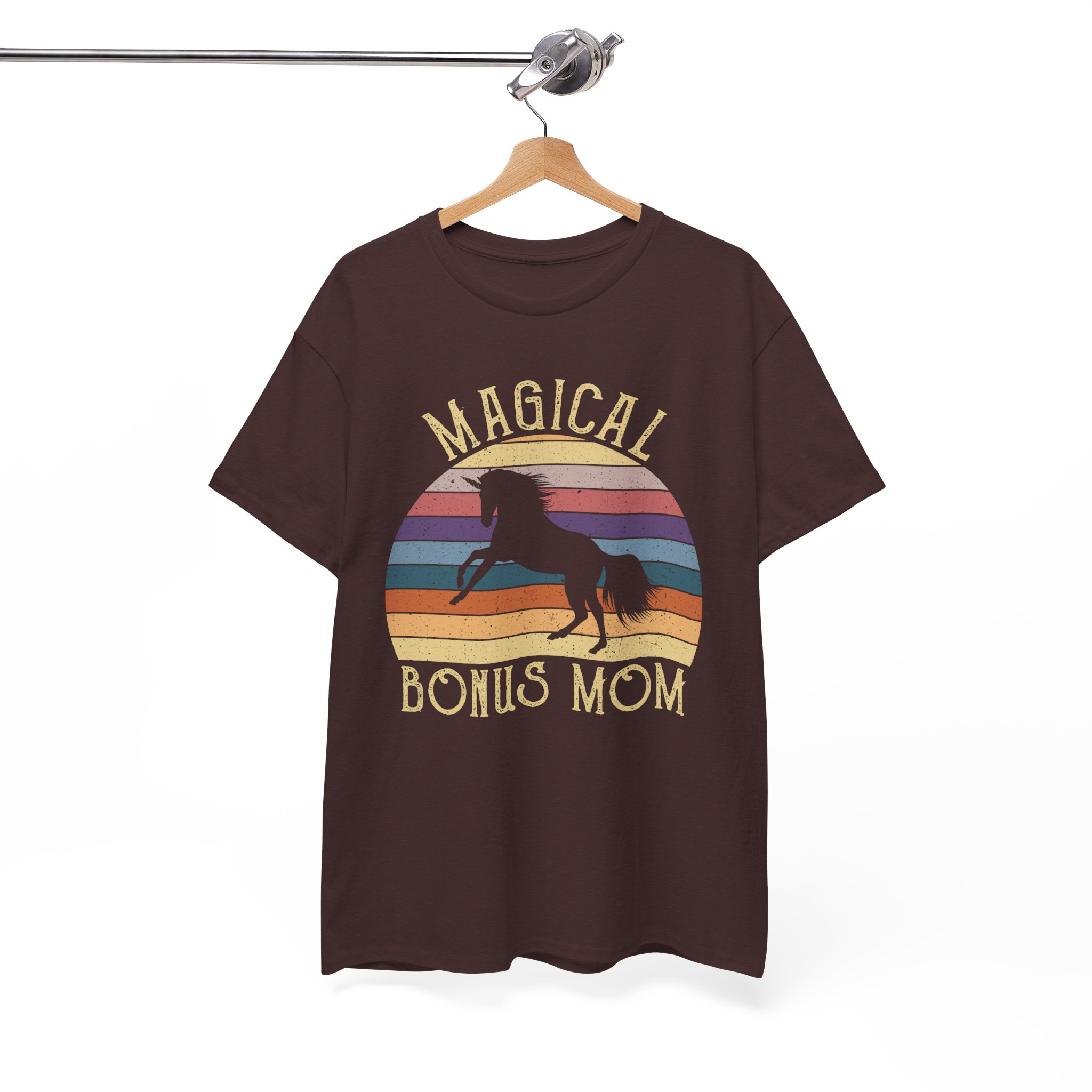 Magical Bonus Mom Retro Unicorn T‑Shirt - Image 2