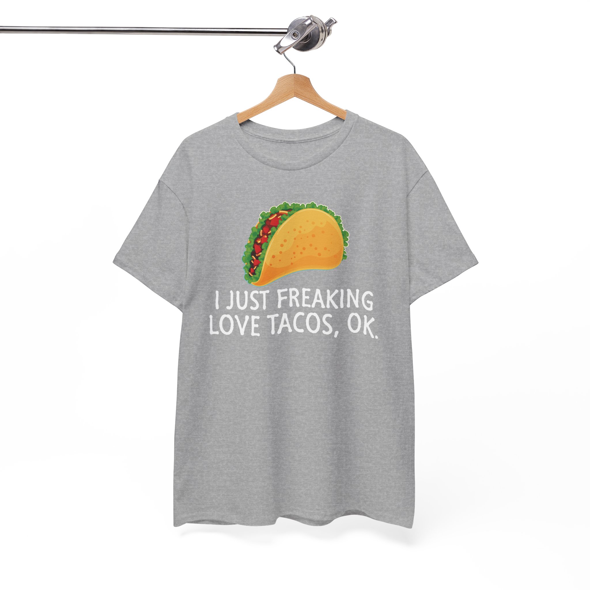 Funny Taco T-Shirt - "I Just Freaking Love Tacos, OK." - Image 3