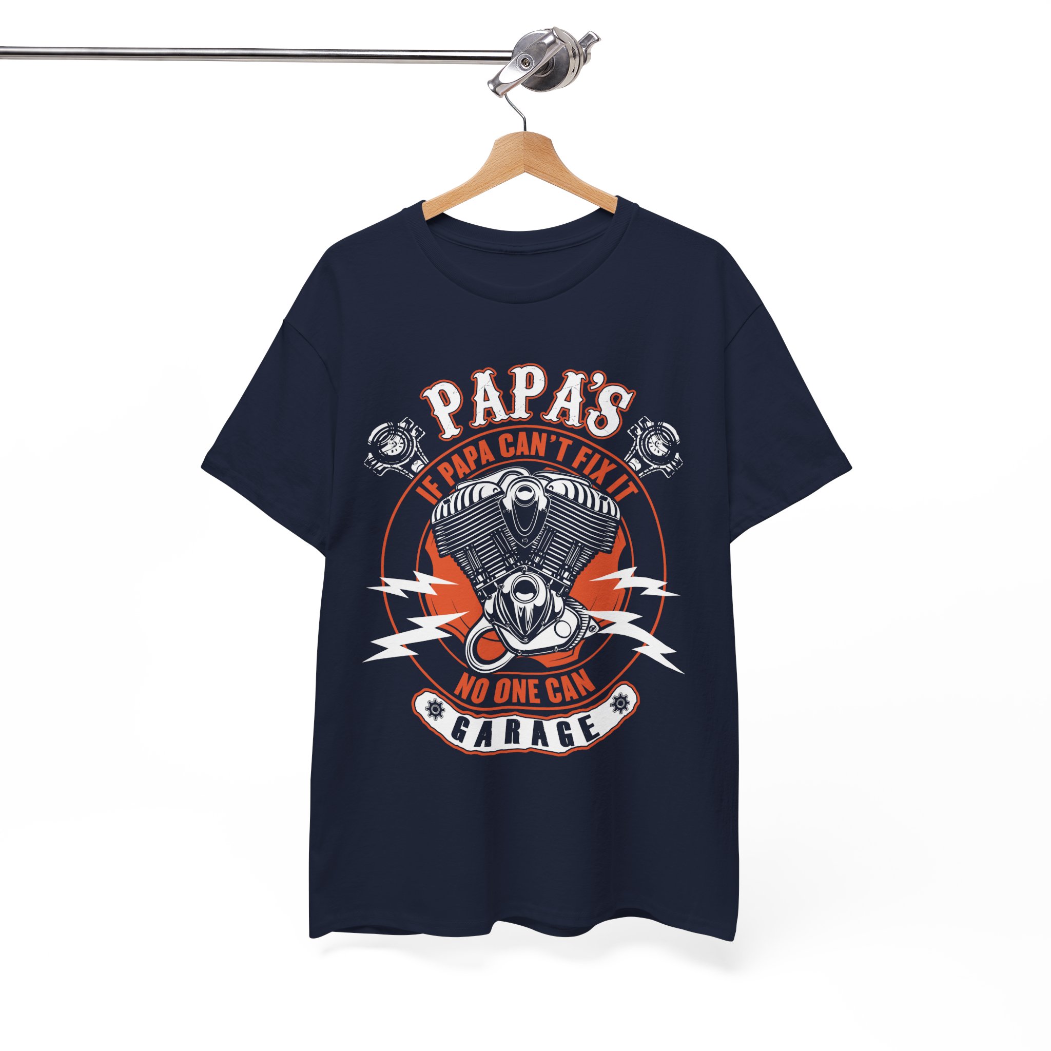 Papa's Garage Vintage Mechanic T-Shirt - Image 7