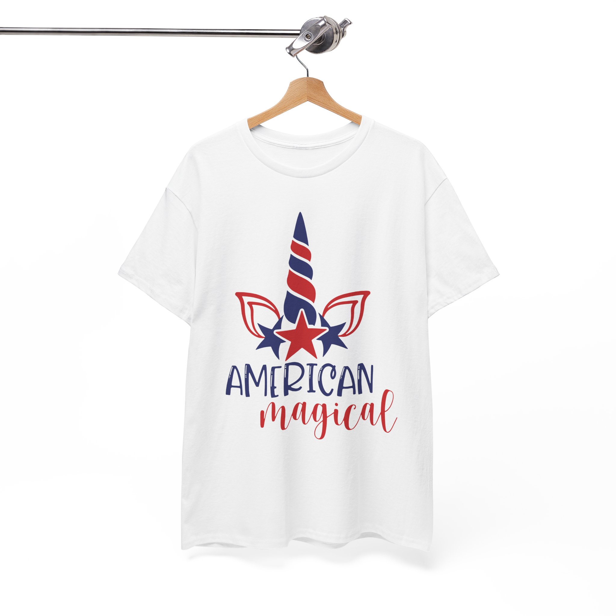American Magical Unicorn Tee - Patriotic 4th of July Shirt - Image 2