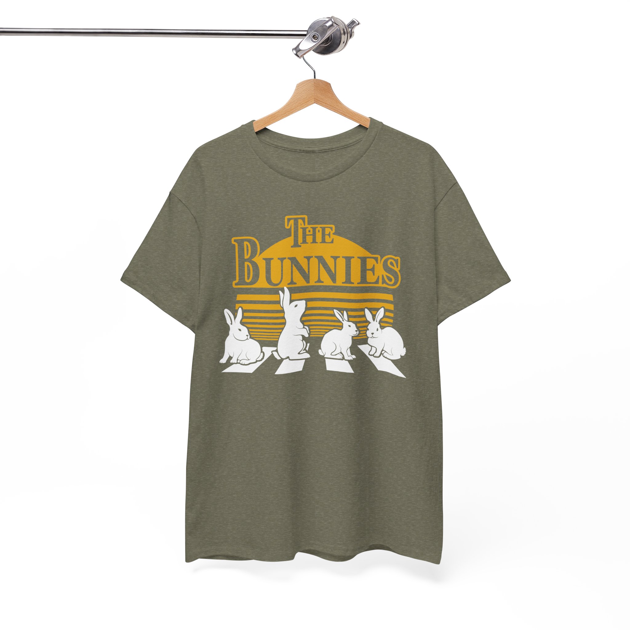 The Beatles Bunnies Crosswalk Funny T-Shirt - Image 4