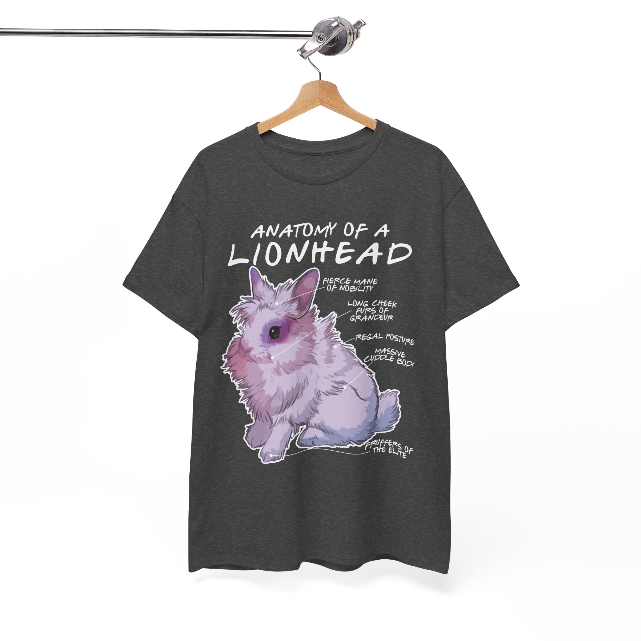Anatomy of a Lionhead Rabbit T-Shirt - Image 6