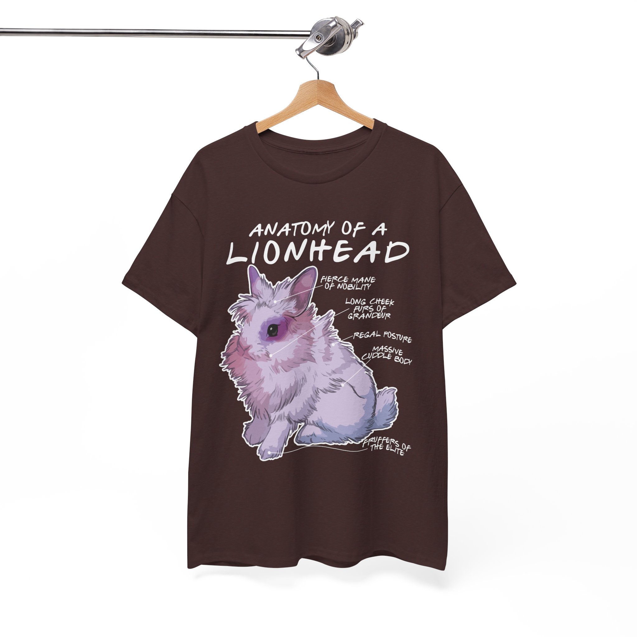 Anatomy of a Lionhead Rabbit T-Shirt - Image 2