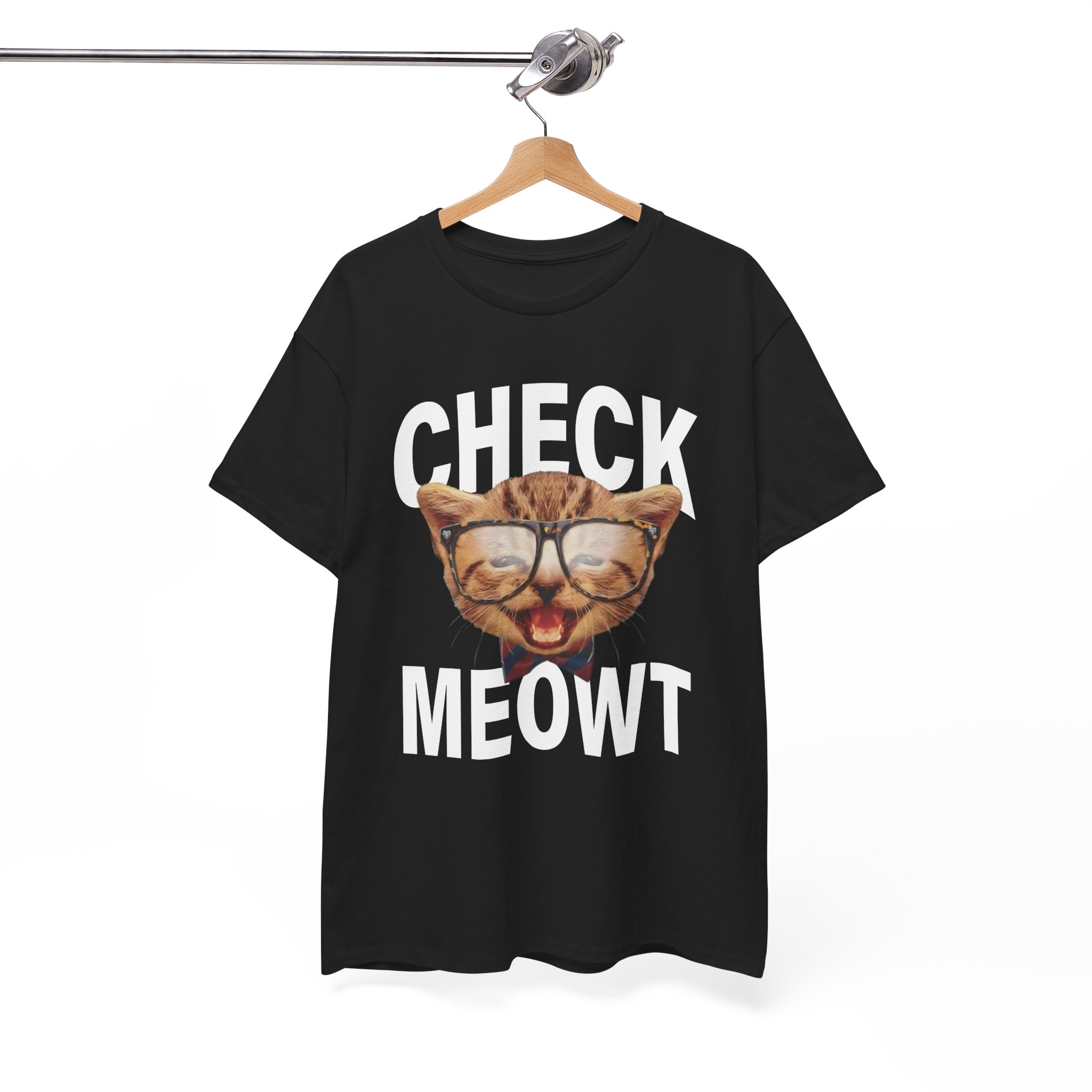 Check Meowt Cat Lover T-Shirt - Image 2