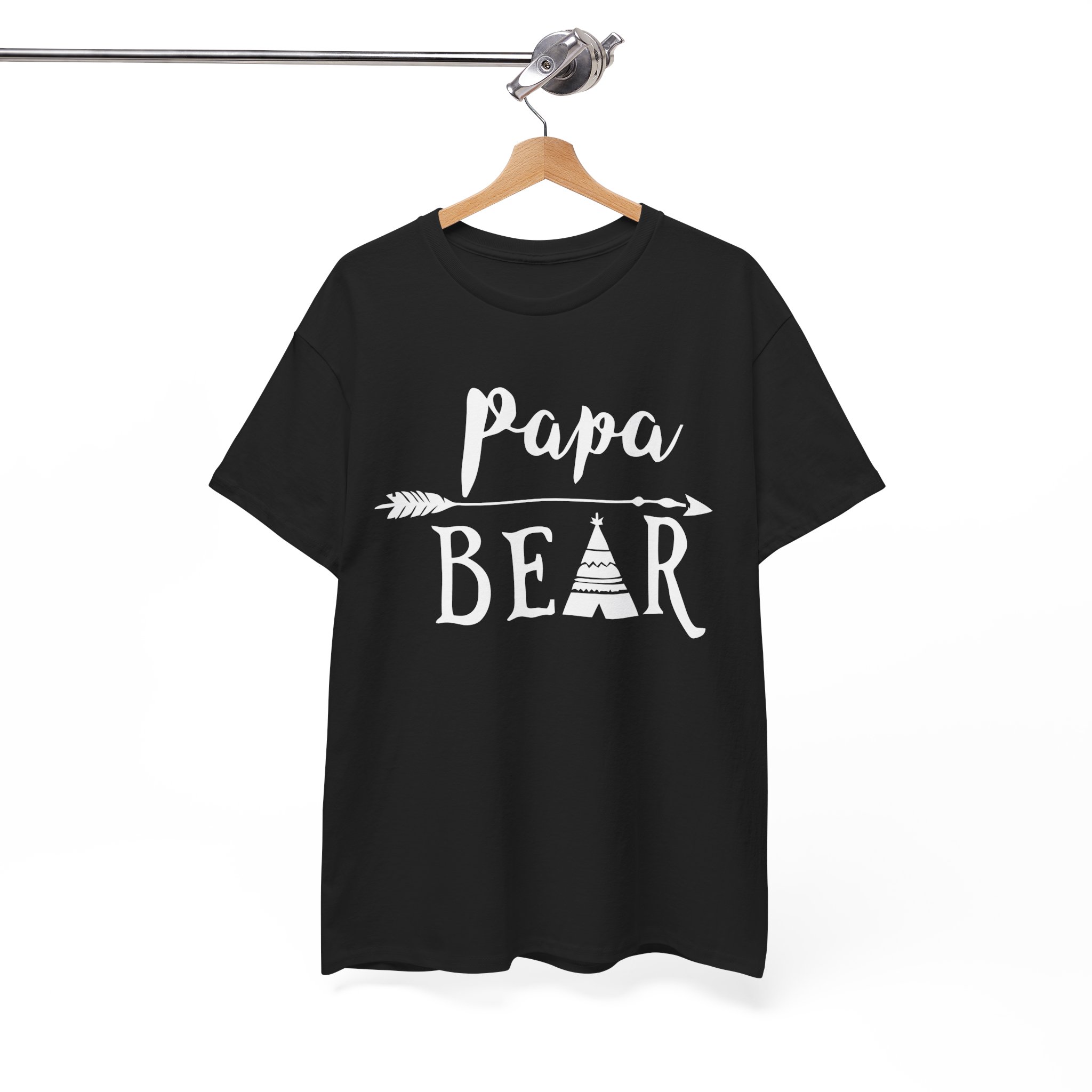 Papa Bear Father's Day Gift T-Shirt - Image 2