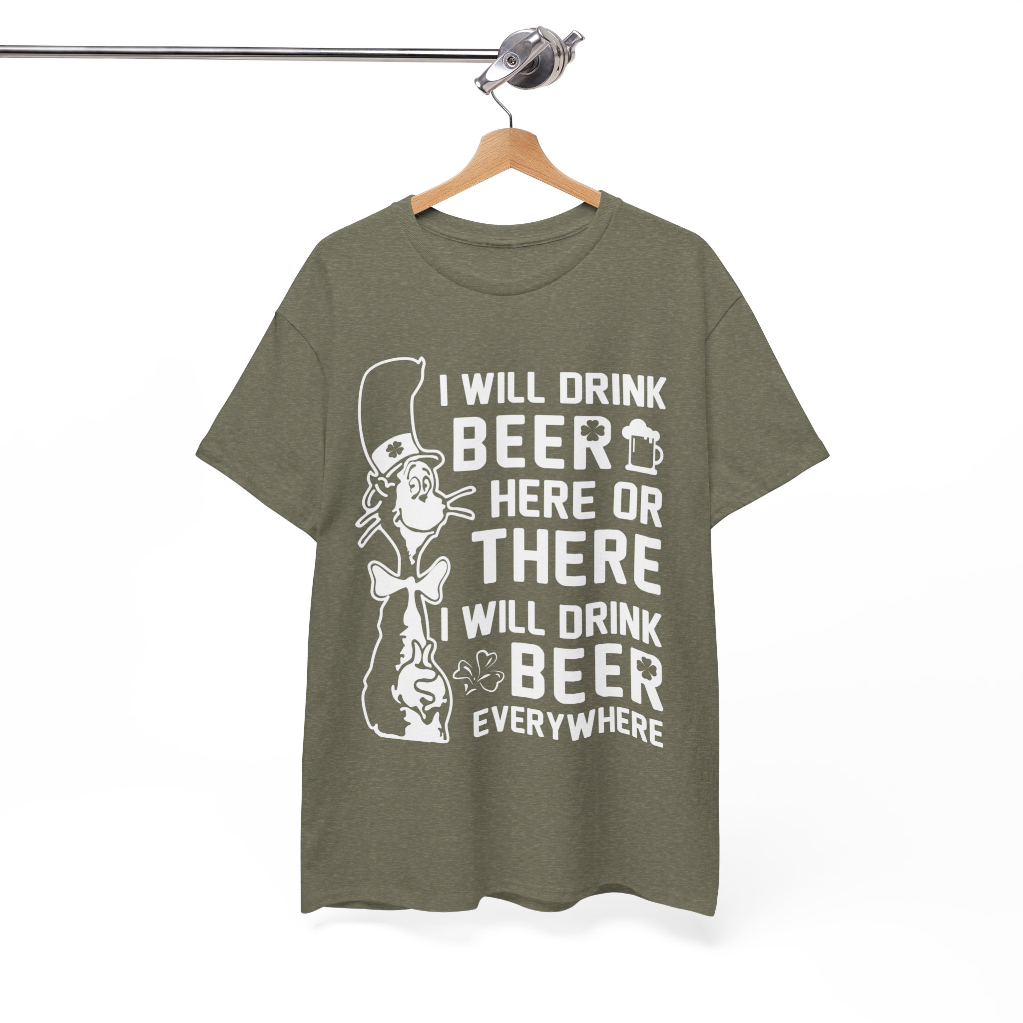 I Will Drink Beer Everywhere Funny T-Shirt - Image 5