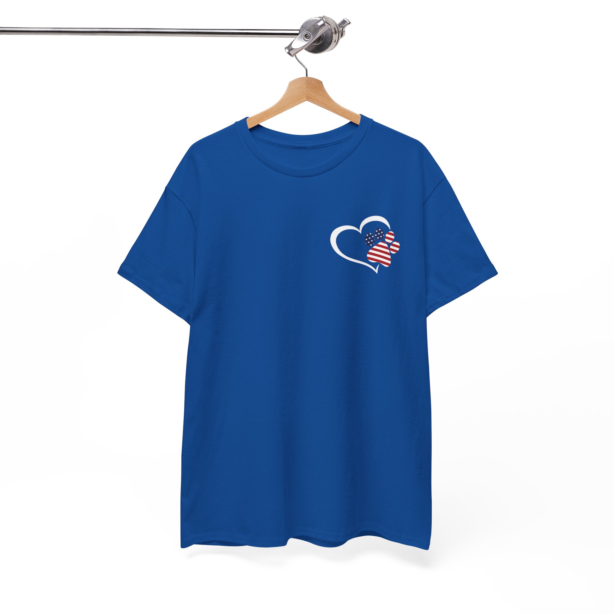 Dog Paw American Patriotic 4th of July T-Shirt