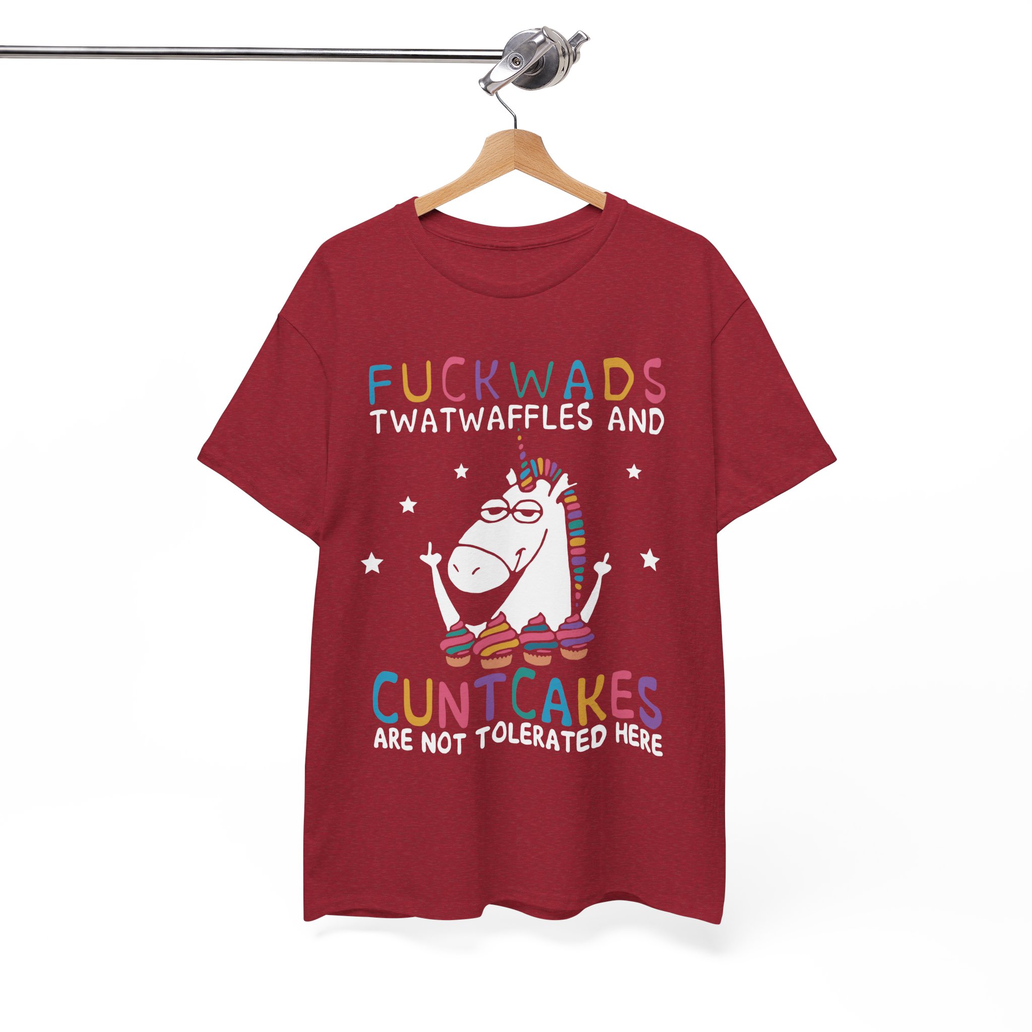 Fuckwads Cuntcakes Funny Unicorn Cupcakes T-Shirt - Image 10