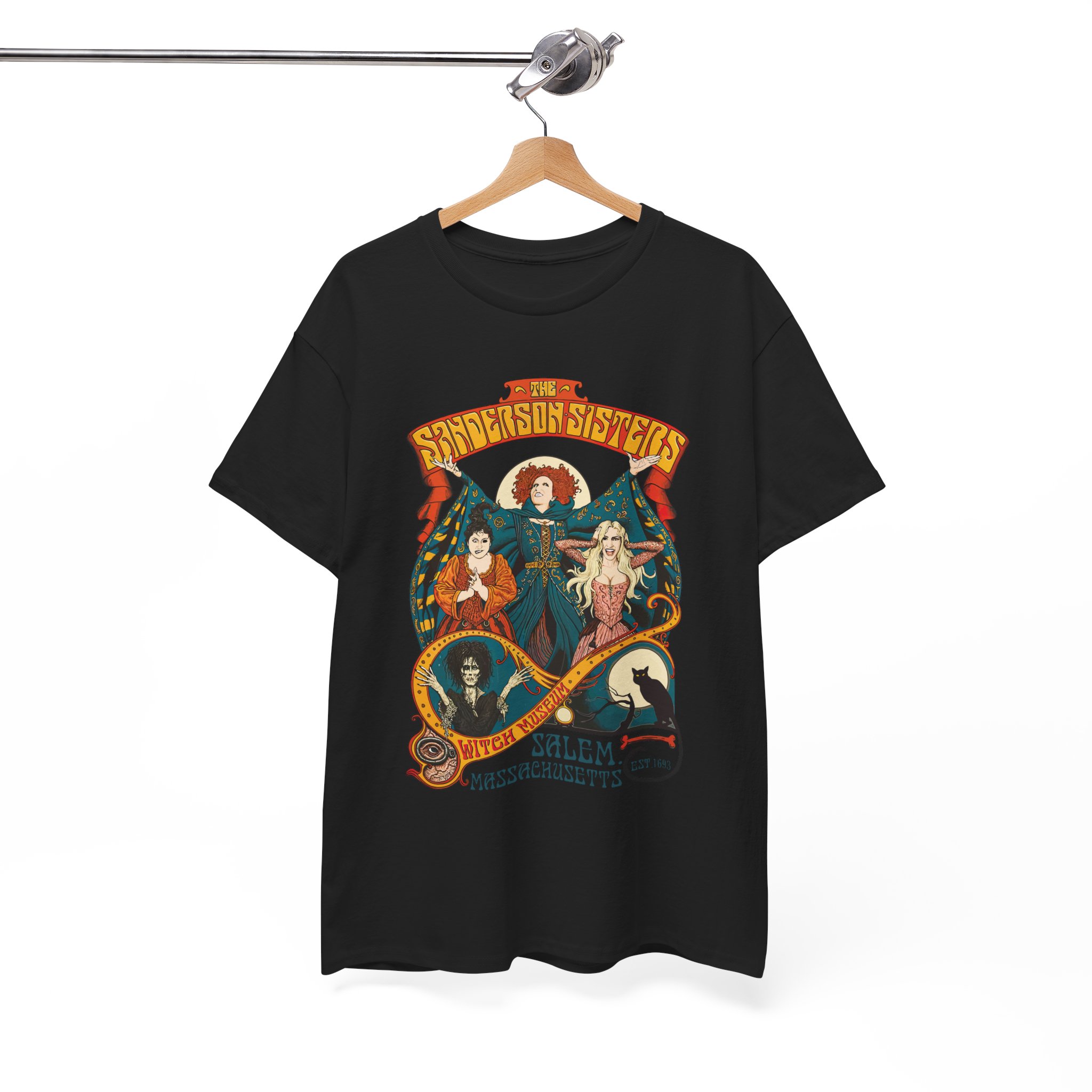 Witches of Sanderson Sisters Retro Halloween Spellbound T-Shirt - Image 2