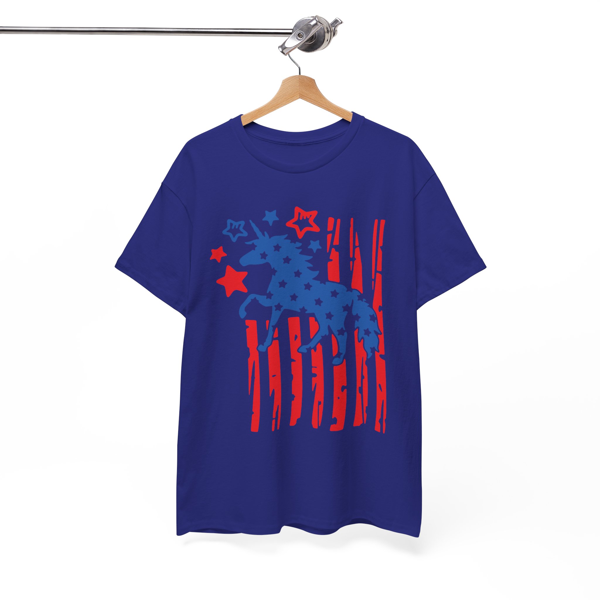 Patriotic Unicorn American Flag 4th of July T-Shirt - Image 11