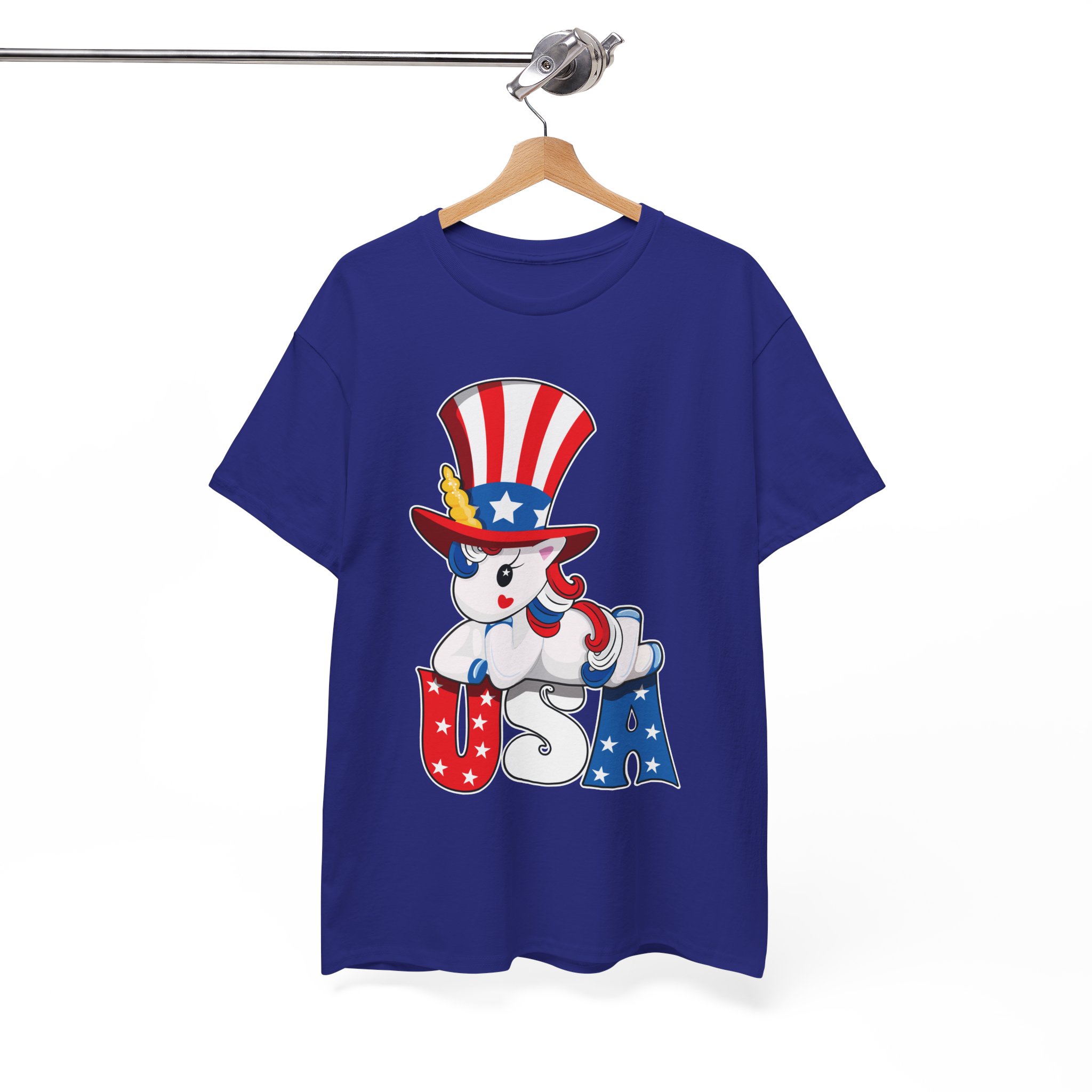 Unicorn Wears Sam Hat Patriotic 4th of July T-Shirt - Image 12