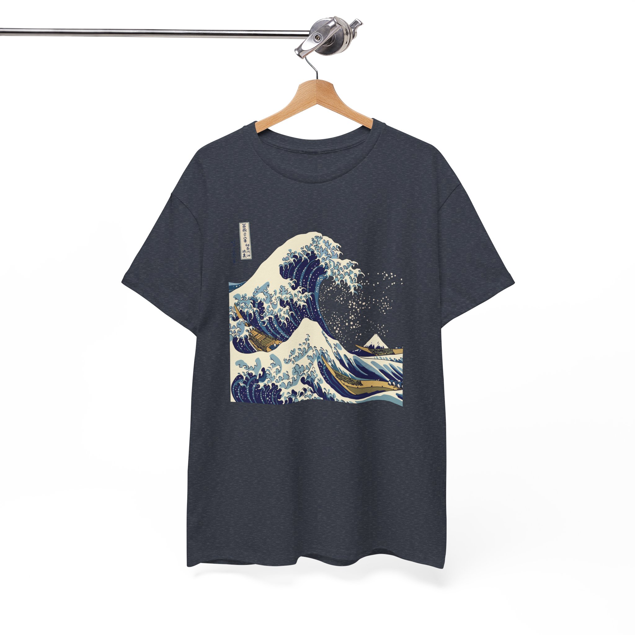 Great Wave Off Kanagawa Japanese T-Shirt - Image 12
