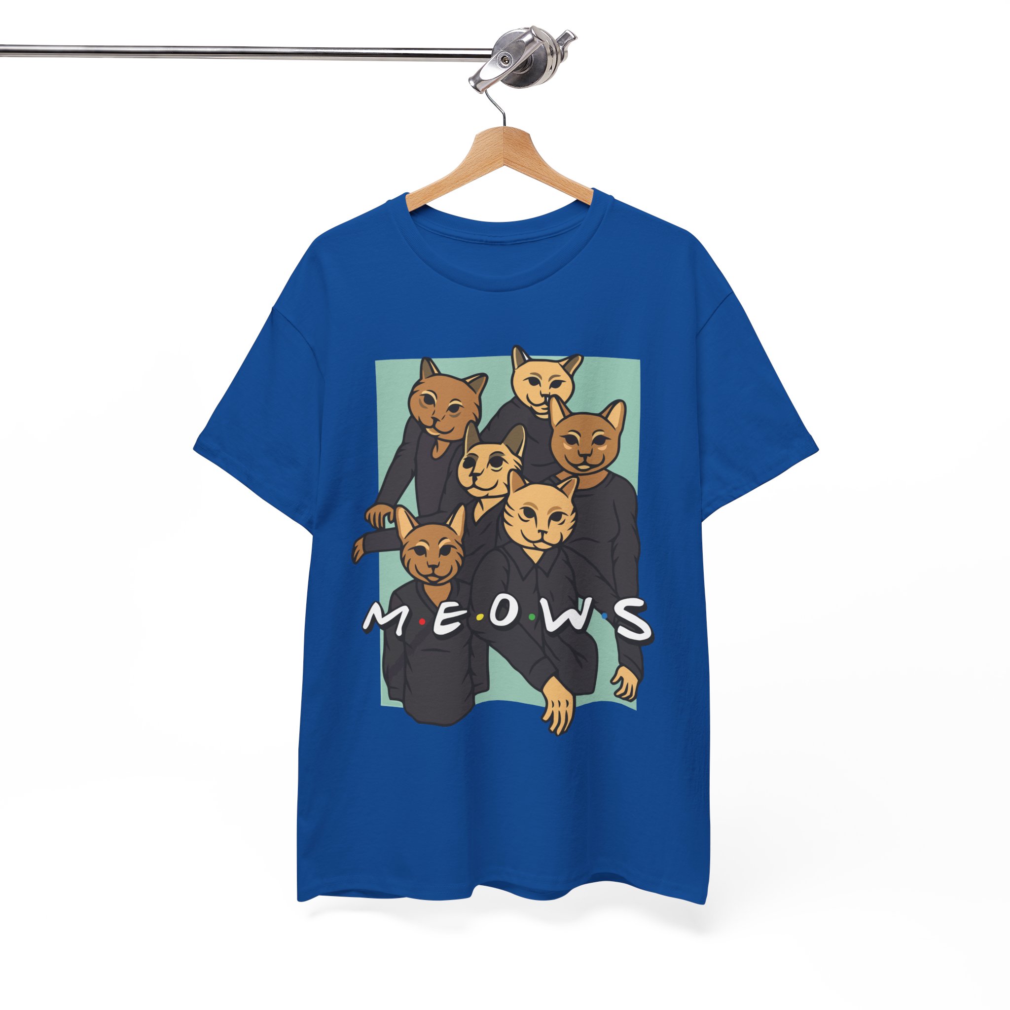 MEOWS Cat Retro T‑Shirt - Image 5