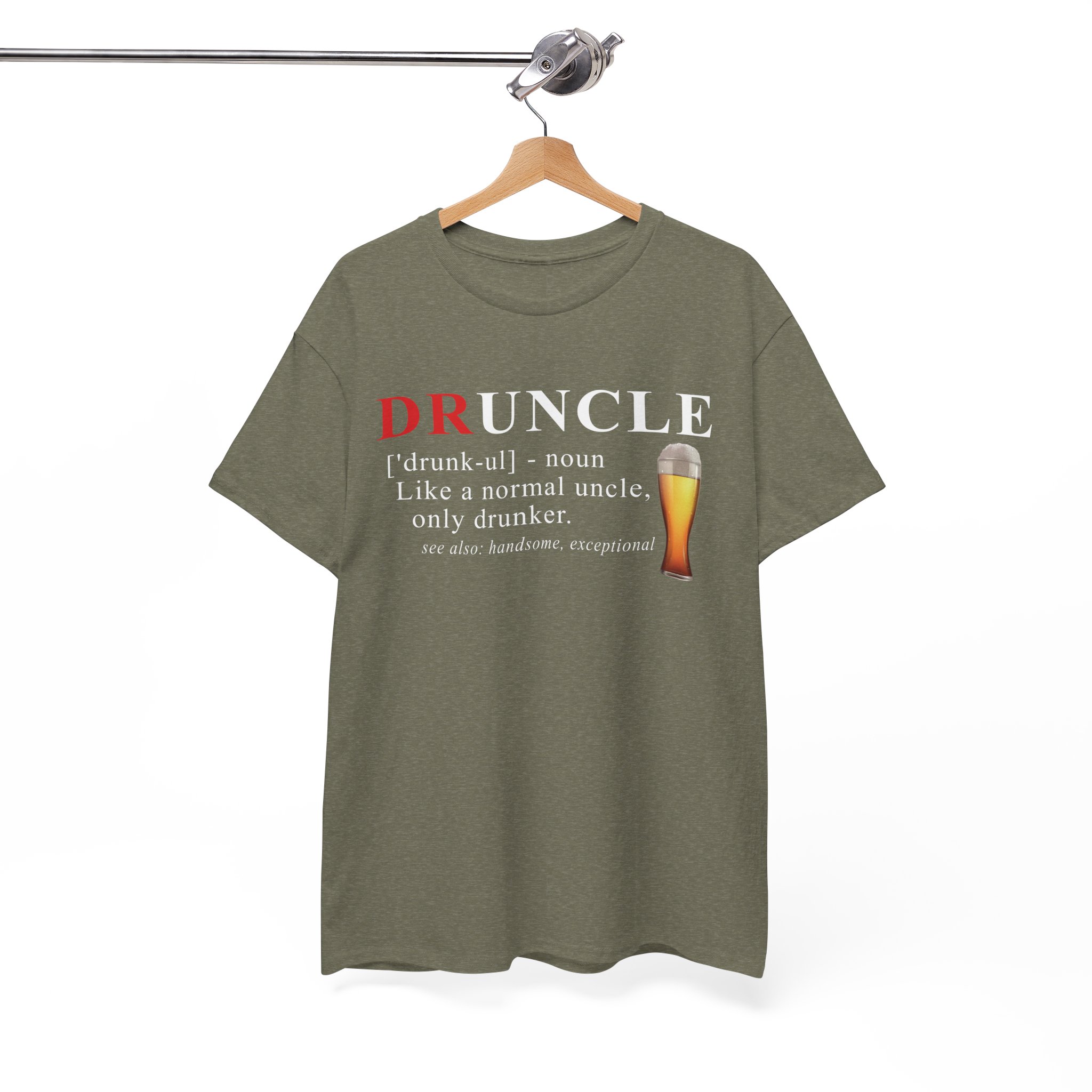 Druncle Definition Funny Beer Lover Uncle T-Shirt - Image 6
