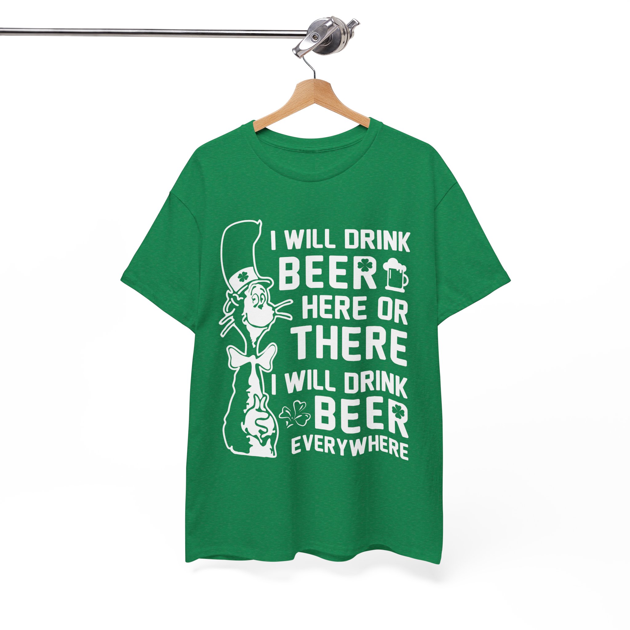 I Will Drink Beer Everywhere Funny T-Shirt - Image 6