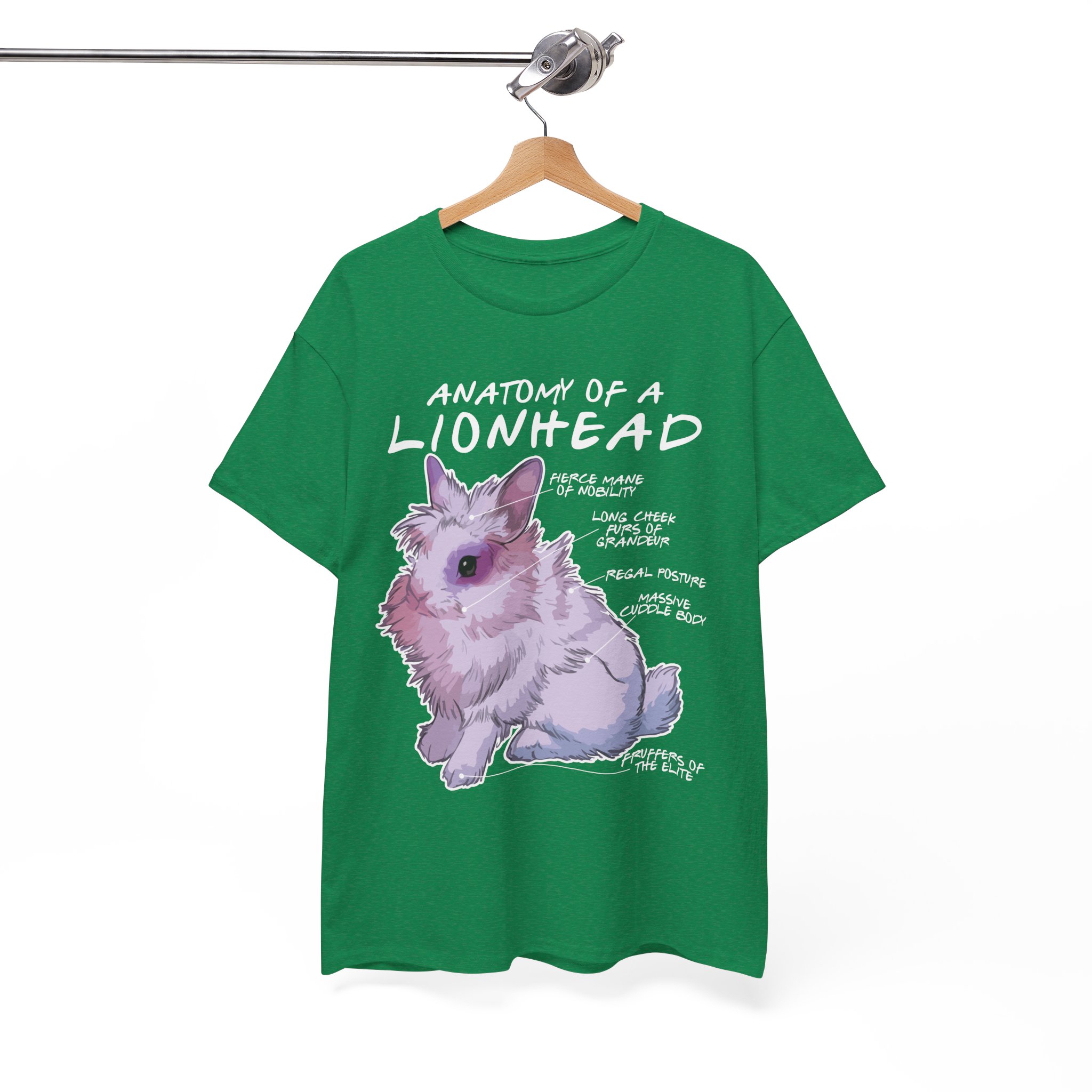 Anatomy of a Lionhead Rabbit T-Shirt - Image 5
