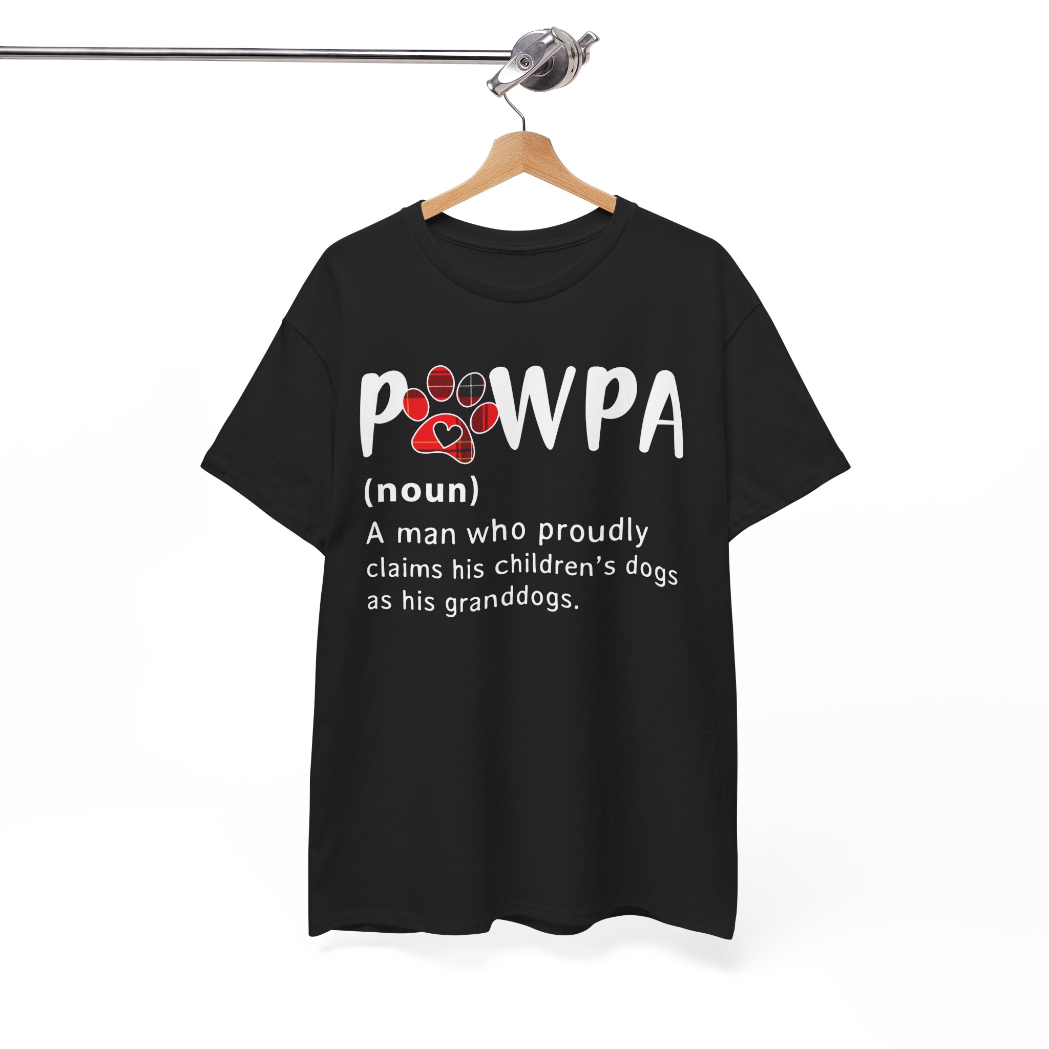 Pawpa Grandpa Dog Dad T-Shirt - Image 2